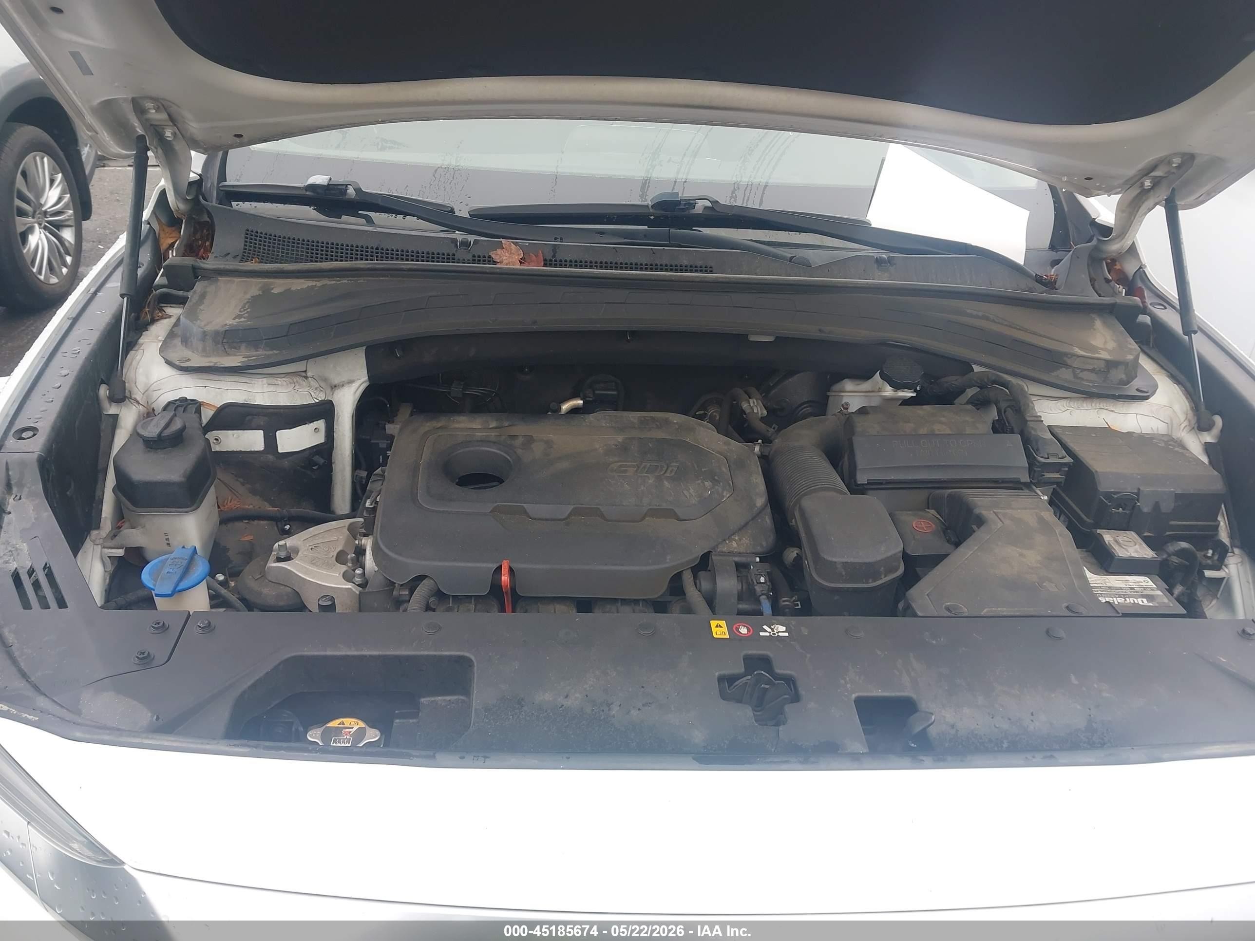 2019 Hyundai Santa Fe Se White vin: 5NMS2CAD1KH019309