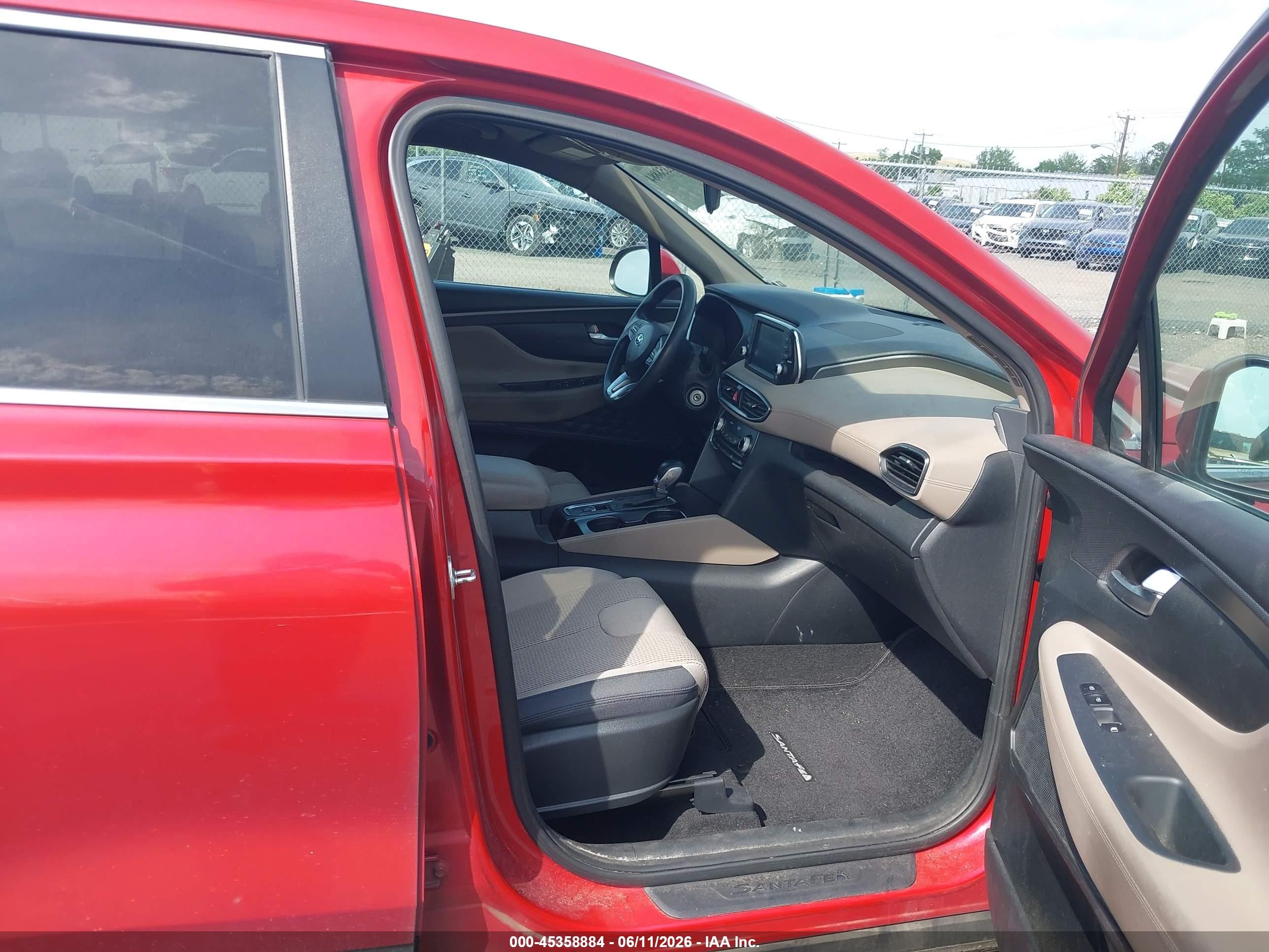 2020 Hyundai Santa Fe Se Red vin: 5NMS2CAD5LH150180