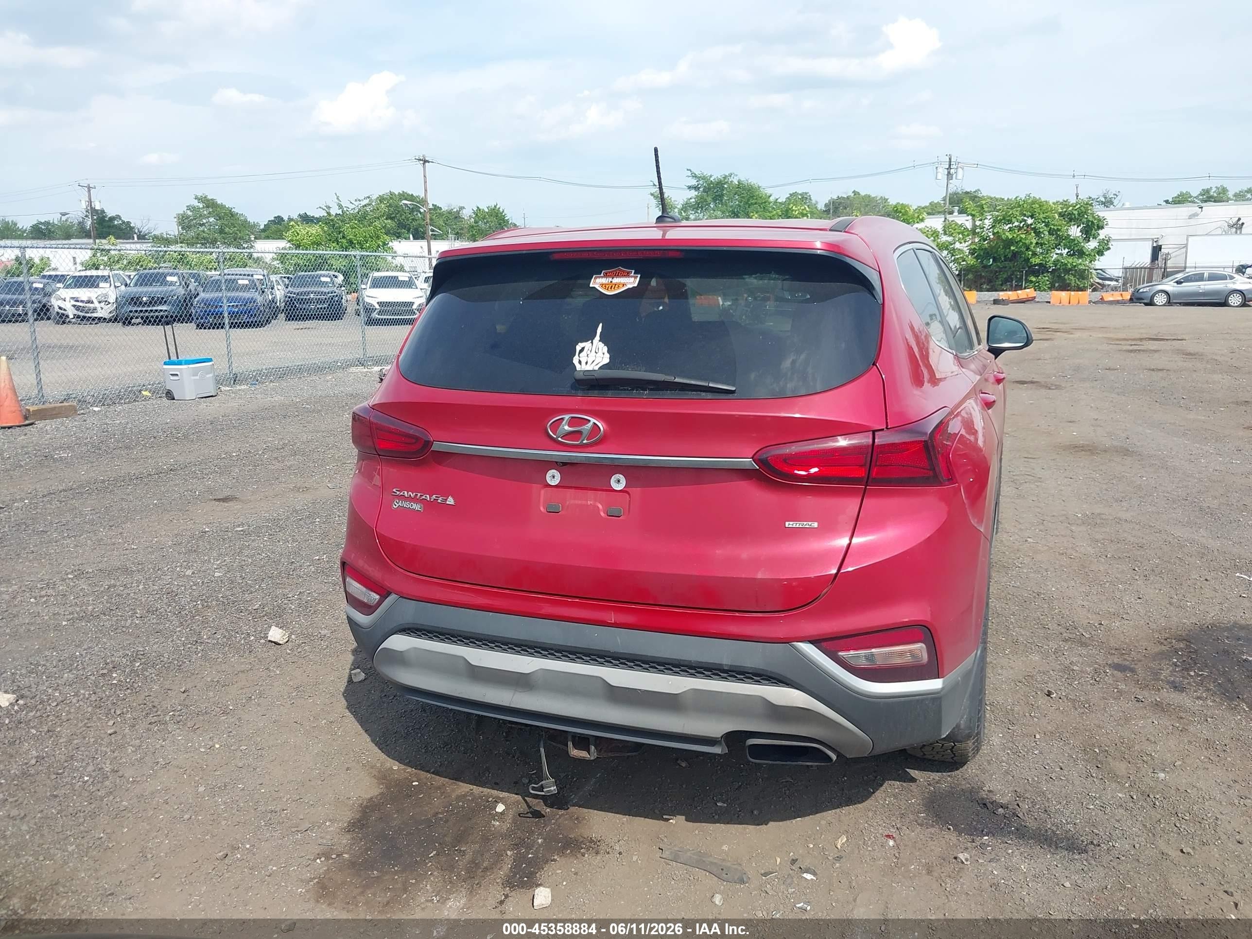 2020 Hyundai Santa Fe Se Red vin: 5NMS2CAD5LH150180