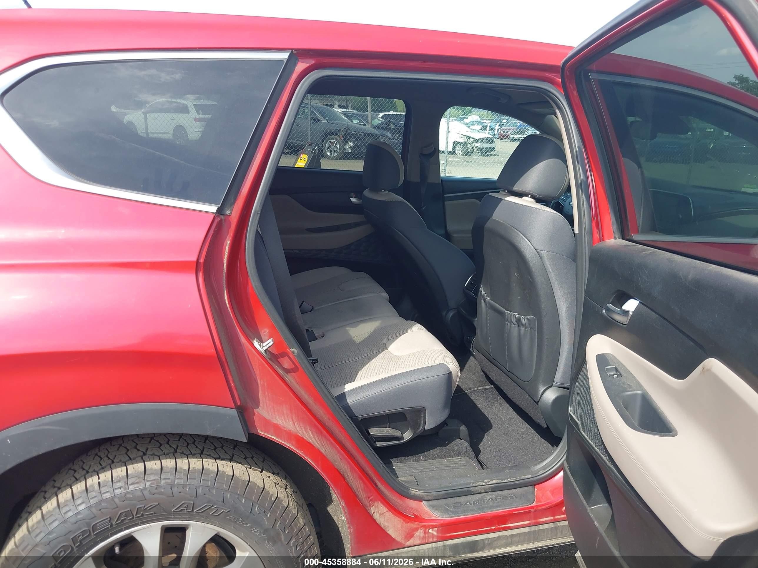 2020 Hyundai Santa Fe Se Red vin: 5NMS2CAD5LH150180