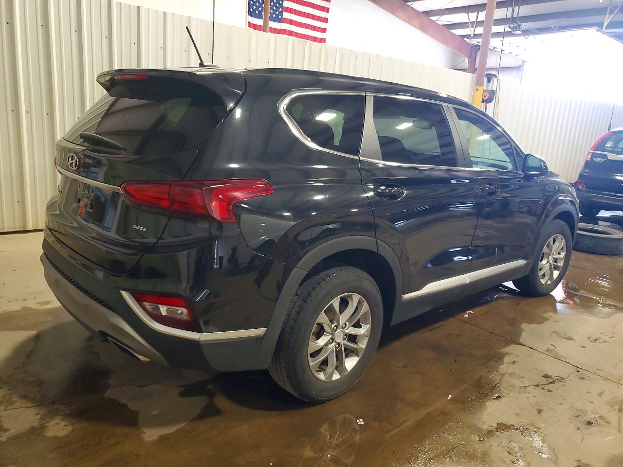 2020 Hyundai Santa Fe Se Черный vin: 5NMS2CAD7LH156983