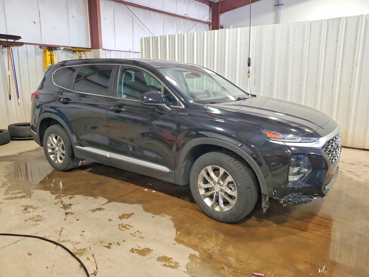 2020 Hyundai Santa Fe Se Черный vin: 5NMS2CAD7LH156983