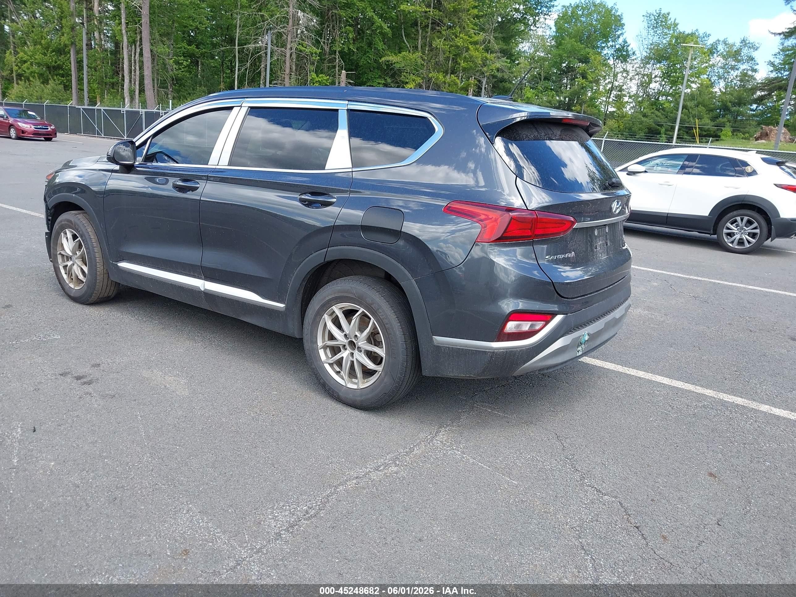 2020 Hyundai Santa Fe Se Gray vin: 5NMS2CADXLH186642