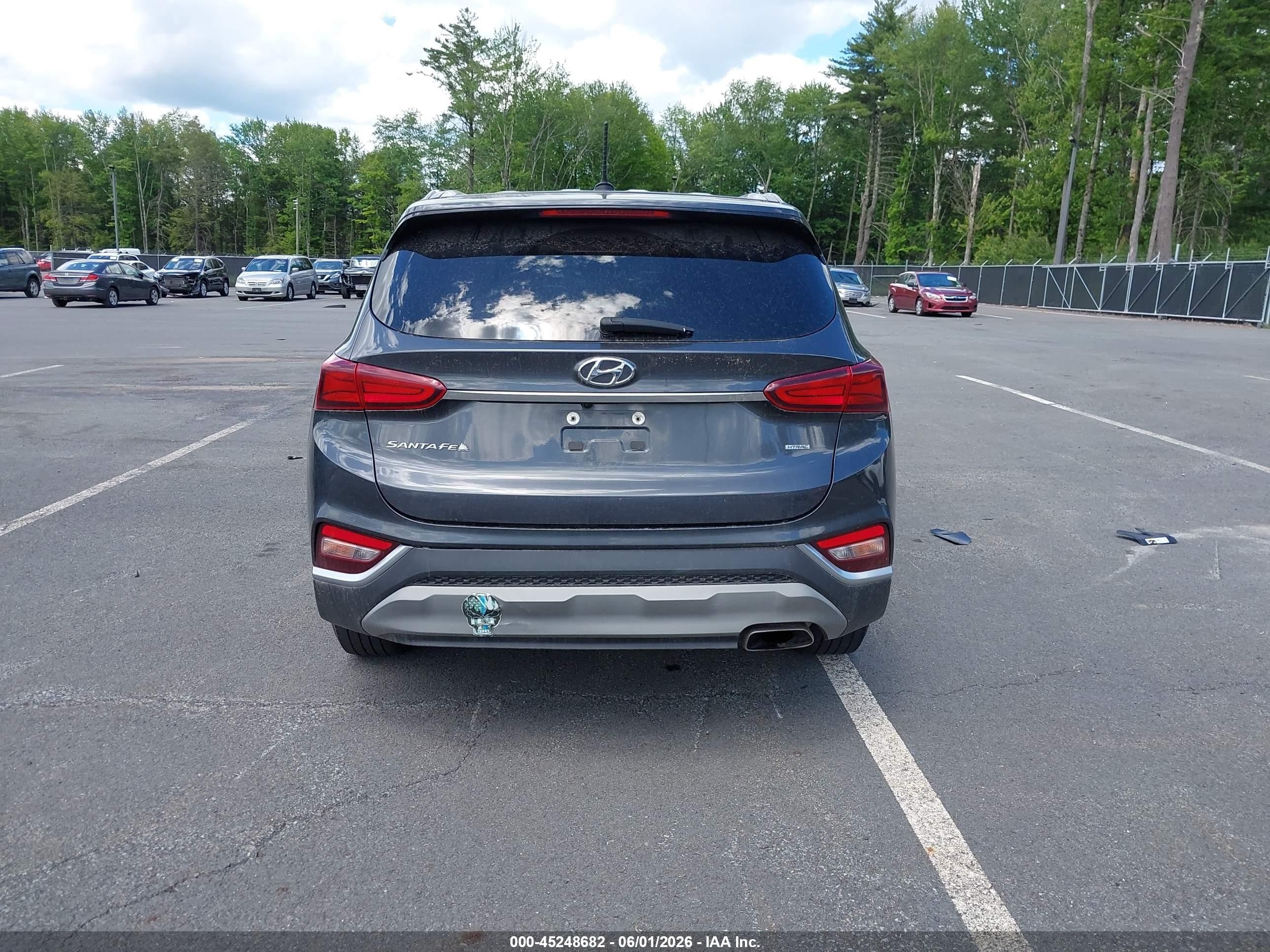 2020 Hyundai Santa Fe Se Gray vin: 5NMS2CADXLH186642