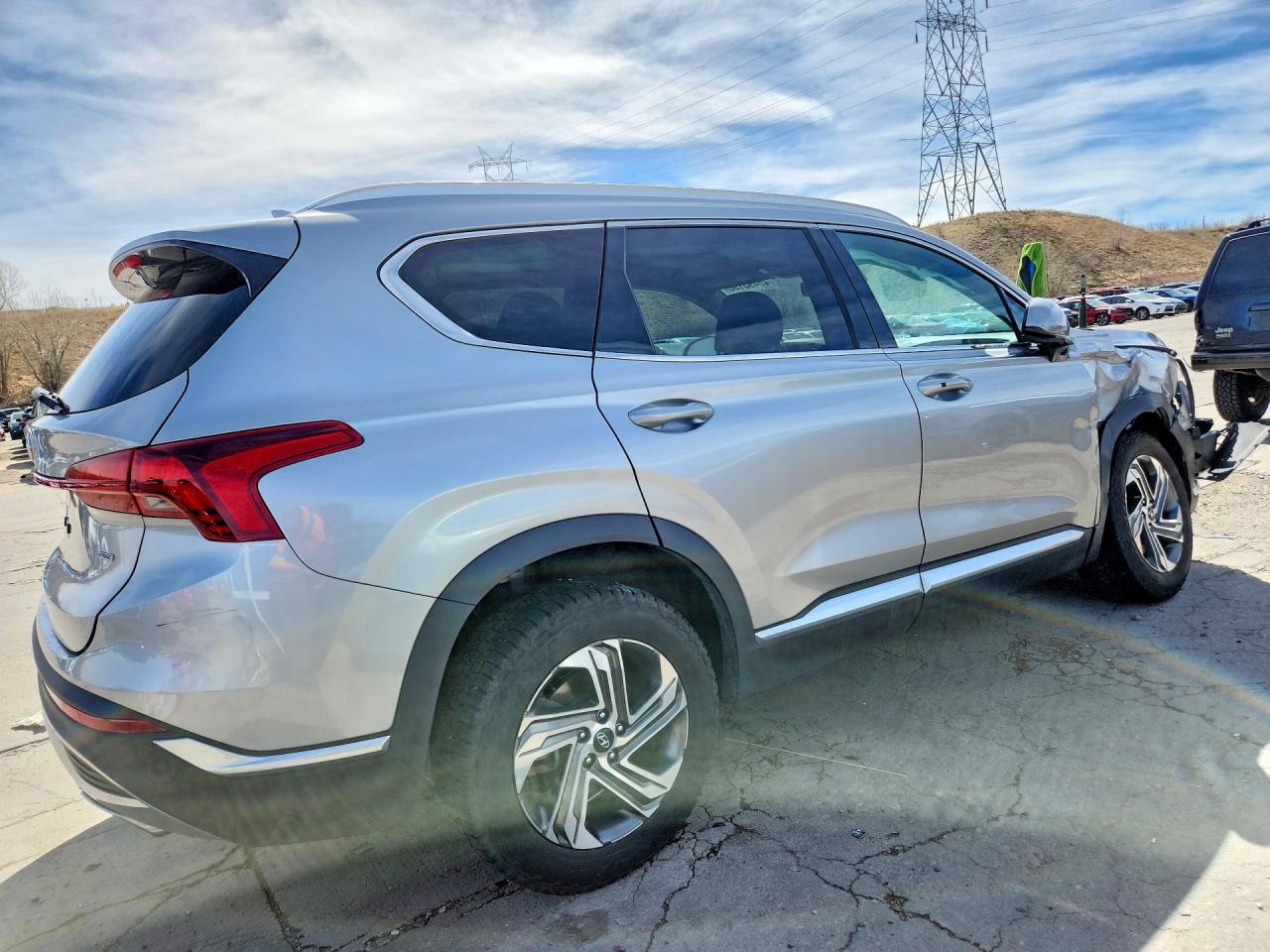 2021 Hyundai Santa Fe Sel Gray vin: 5NMS2DAJ0MH351434