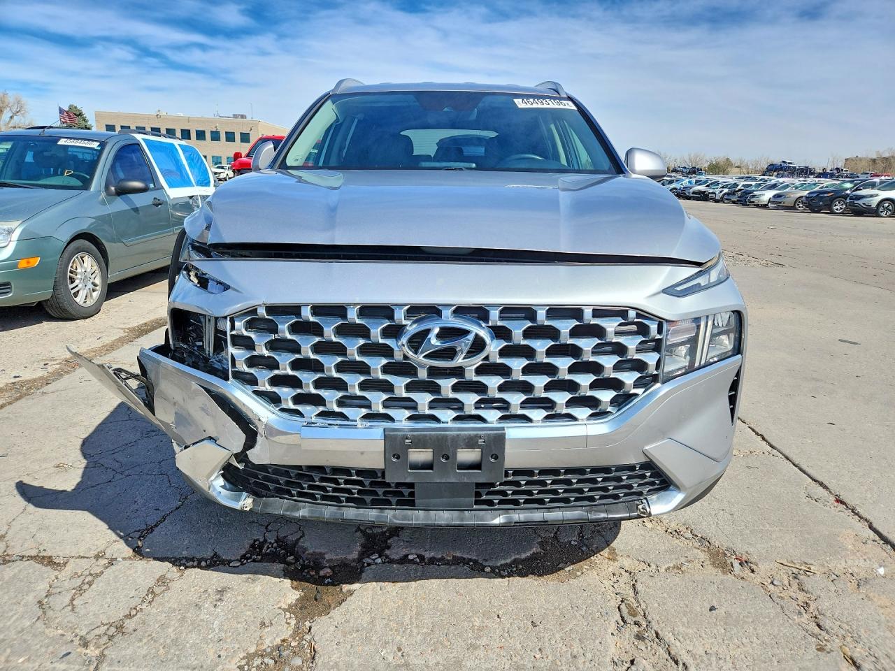 2021 Hyundai Santa Fe Sel Gray vin: 5NMS2DAJ0MH351434