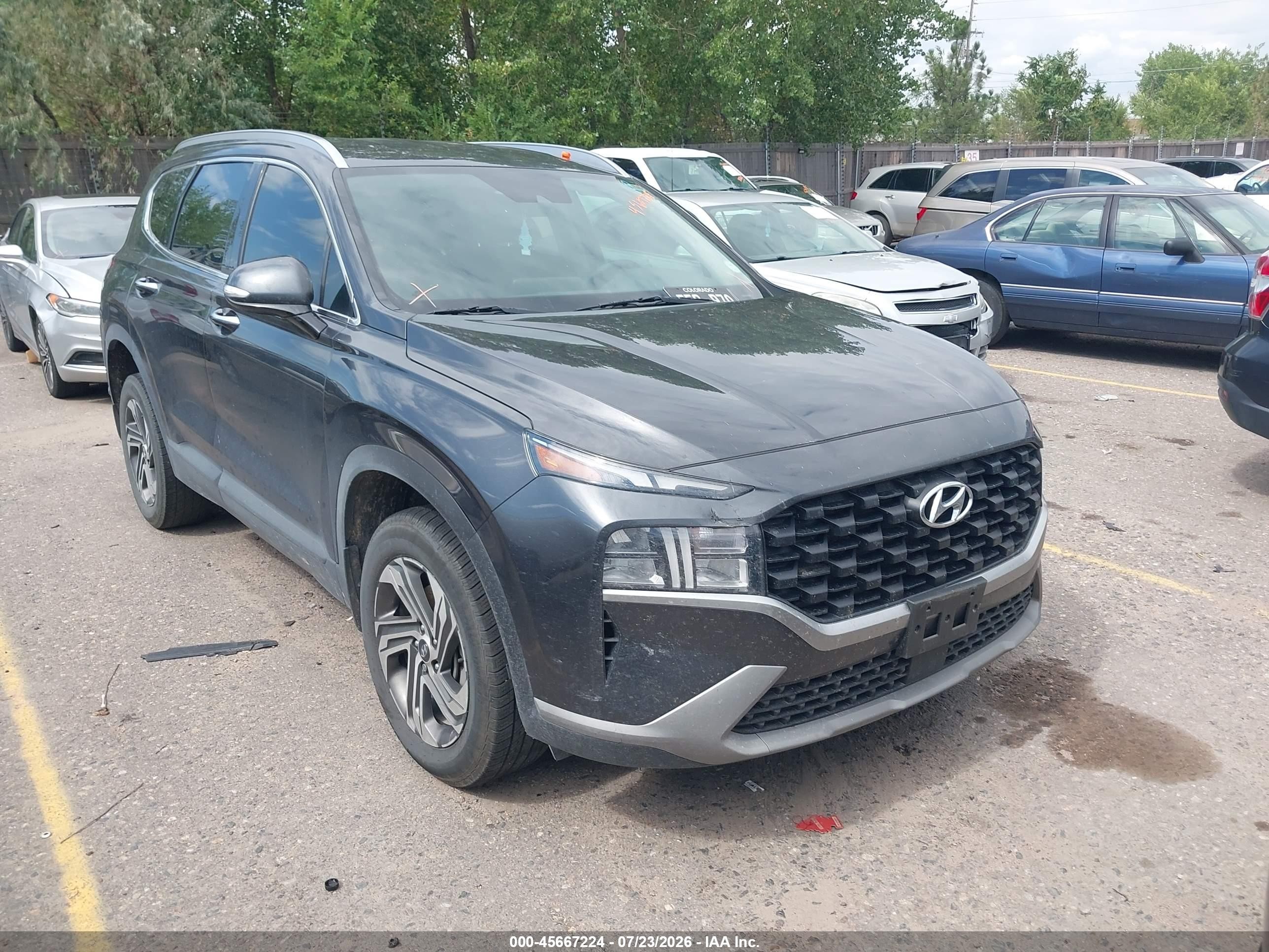 2023 Hyundai Santa Fe Sel Черный vin: 5NMS2DAJ1PH516718