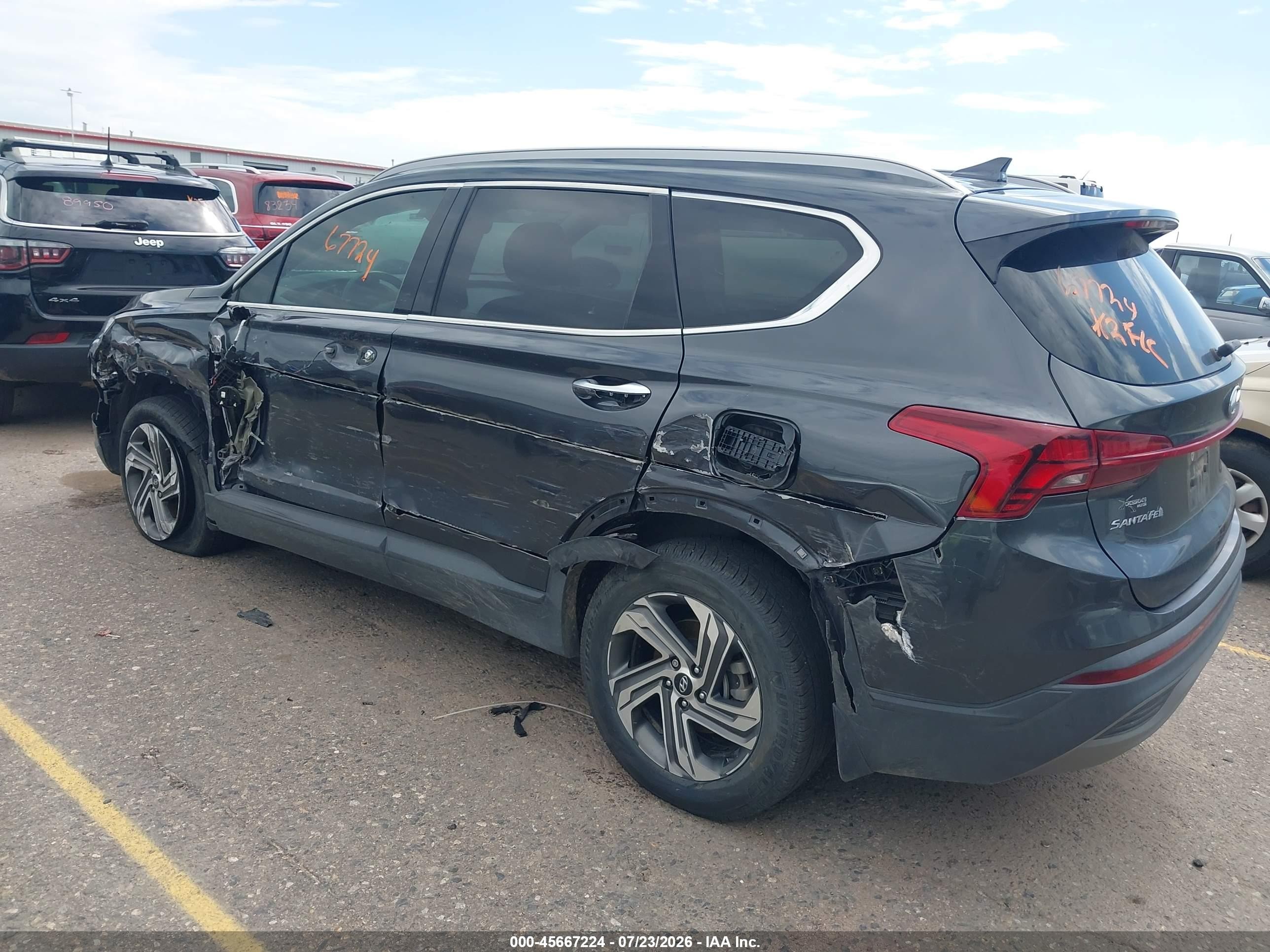 2023 Hyundai Santa Fe Sel Black vin: 5NMS2DAJ1PH516718
