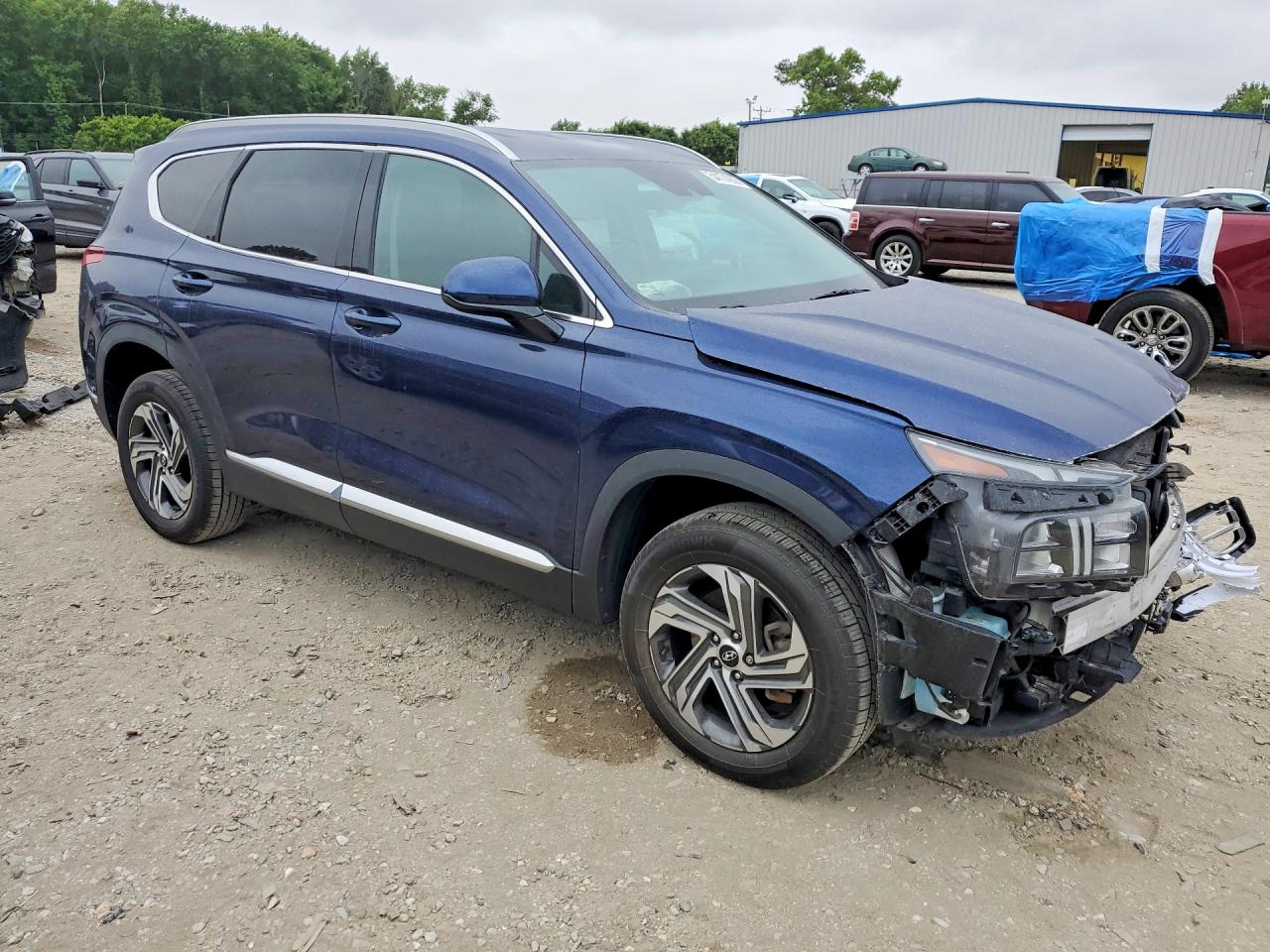 2021 Hyundai Santa Fe Sel Blue vin: 5NMS2DAJ4MH347130