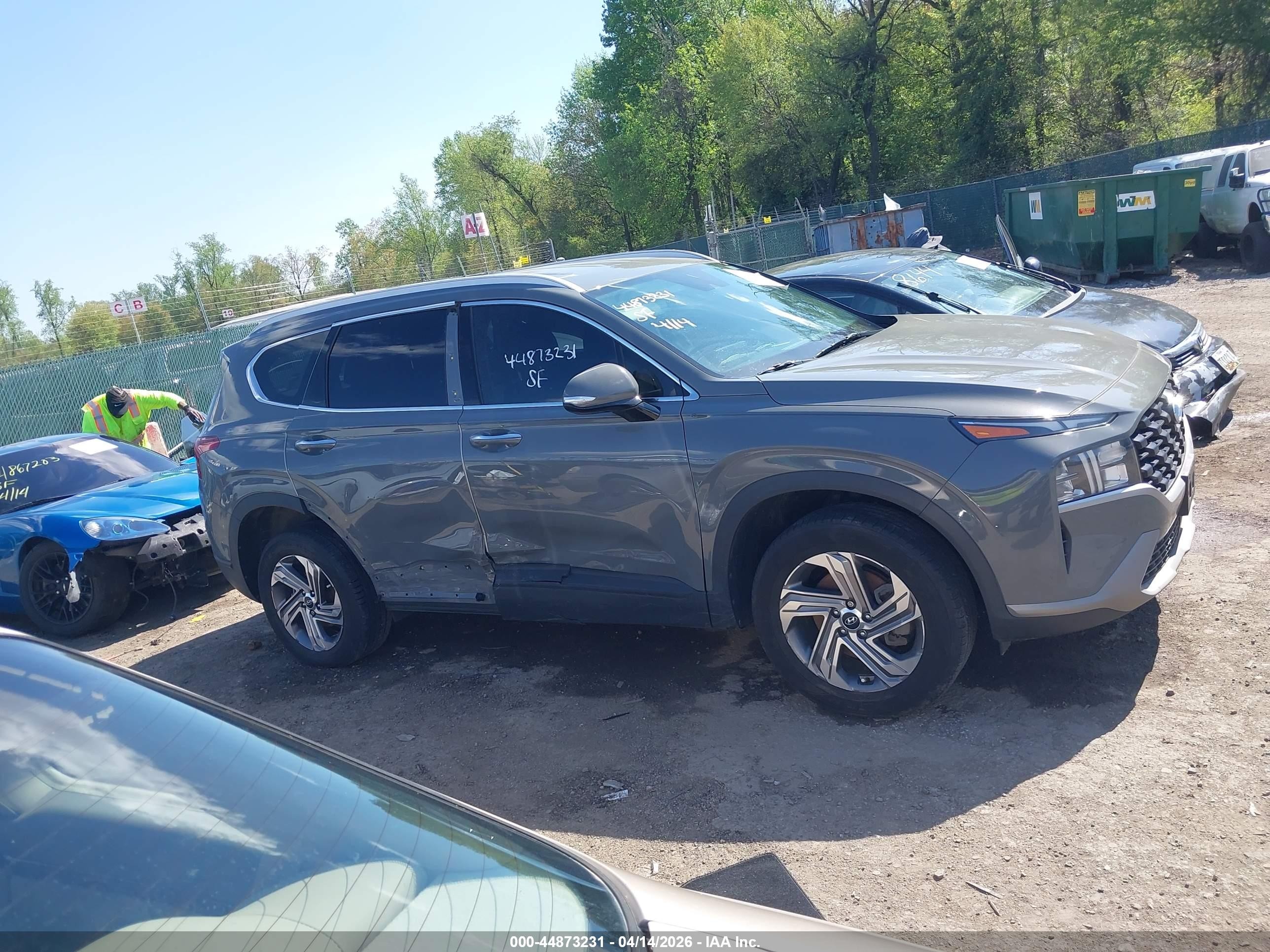 2023 Hyundai Santa Fe Sel Gray vin: 5NMS2DAJ4PH483746
