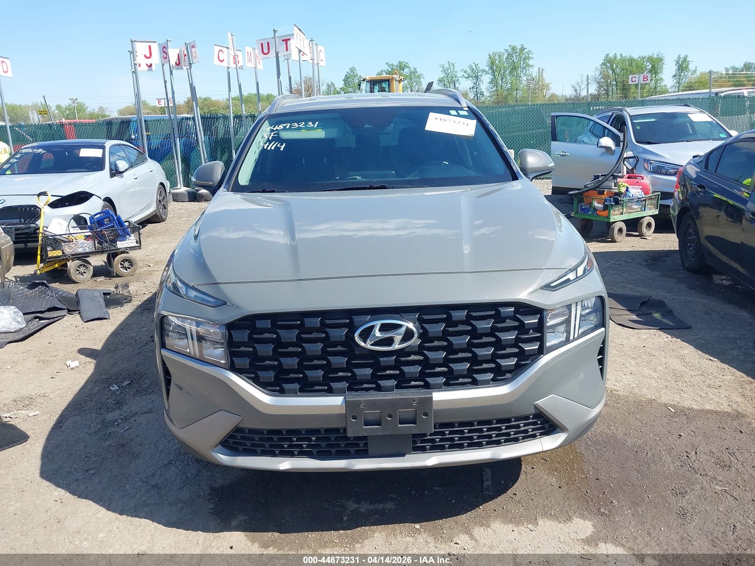 2023 Hyundai Santa Fe Sel Gray vin: 5NMS2DAJ4PH483746