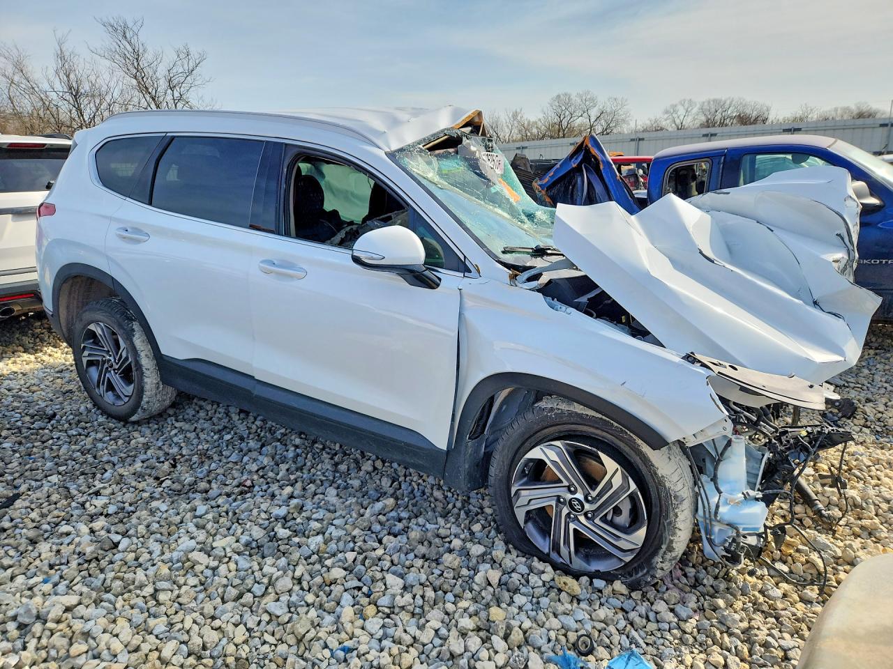 2023 Hyundai Santa Fe Sel White vin: 5NMS2DAJ4PH639428