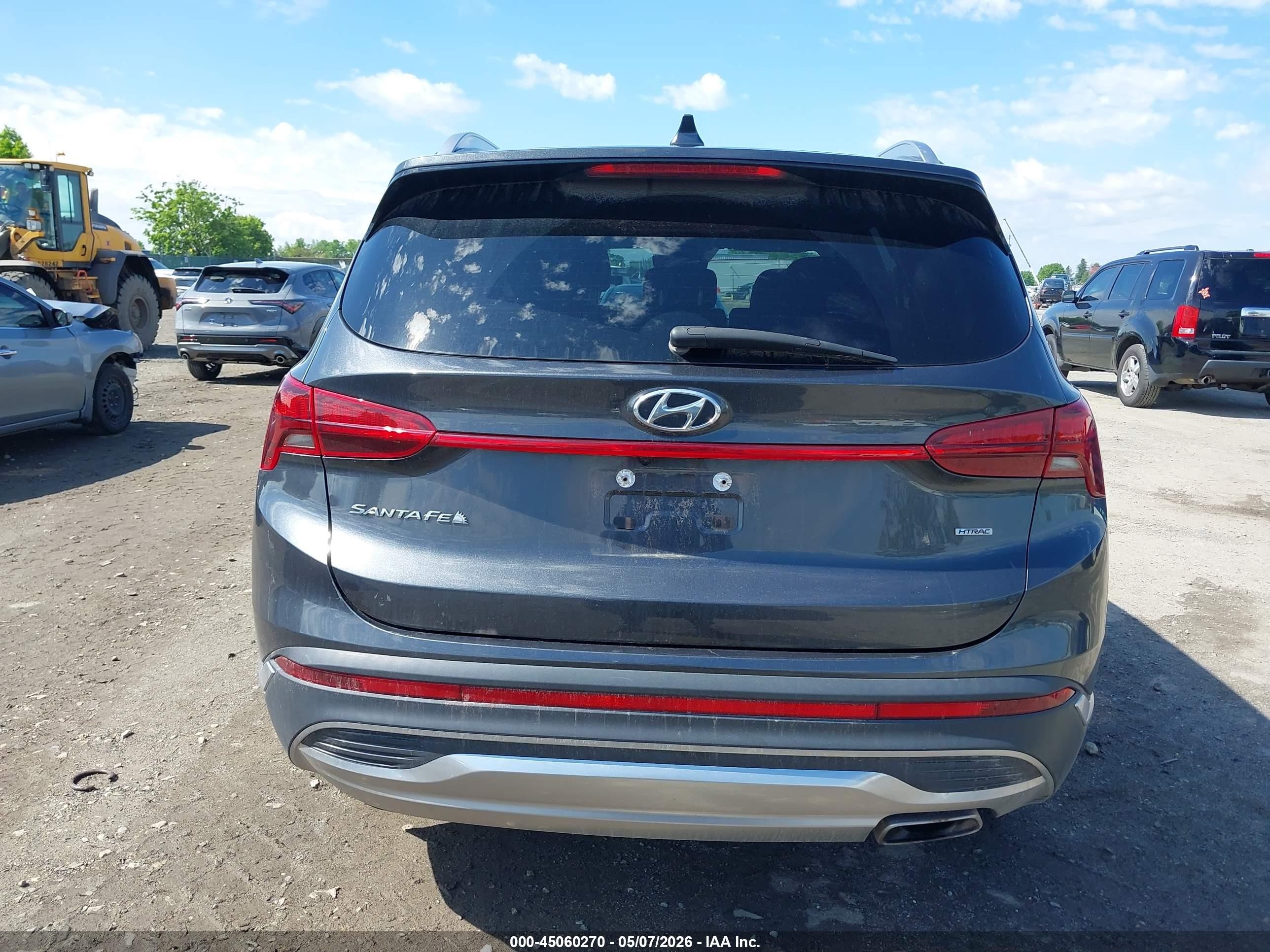 2022 Hyundai Santa Fe Sel Серый vin: 5NMS2DAJ5NH481856