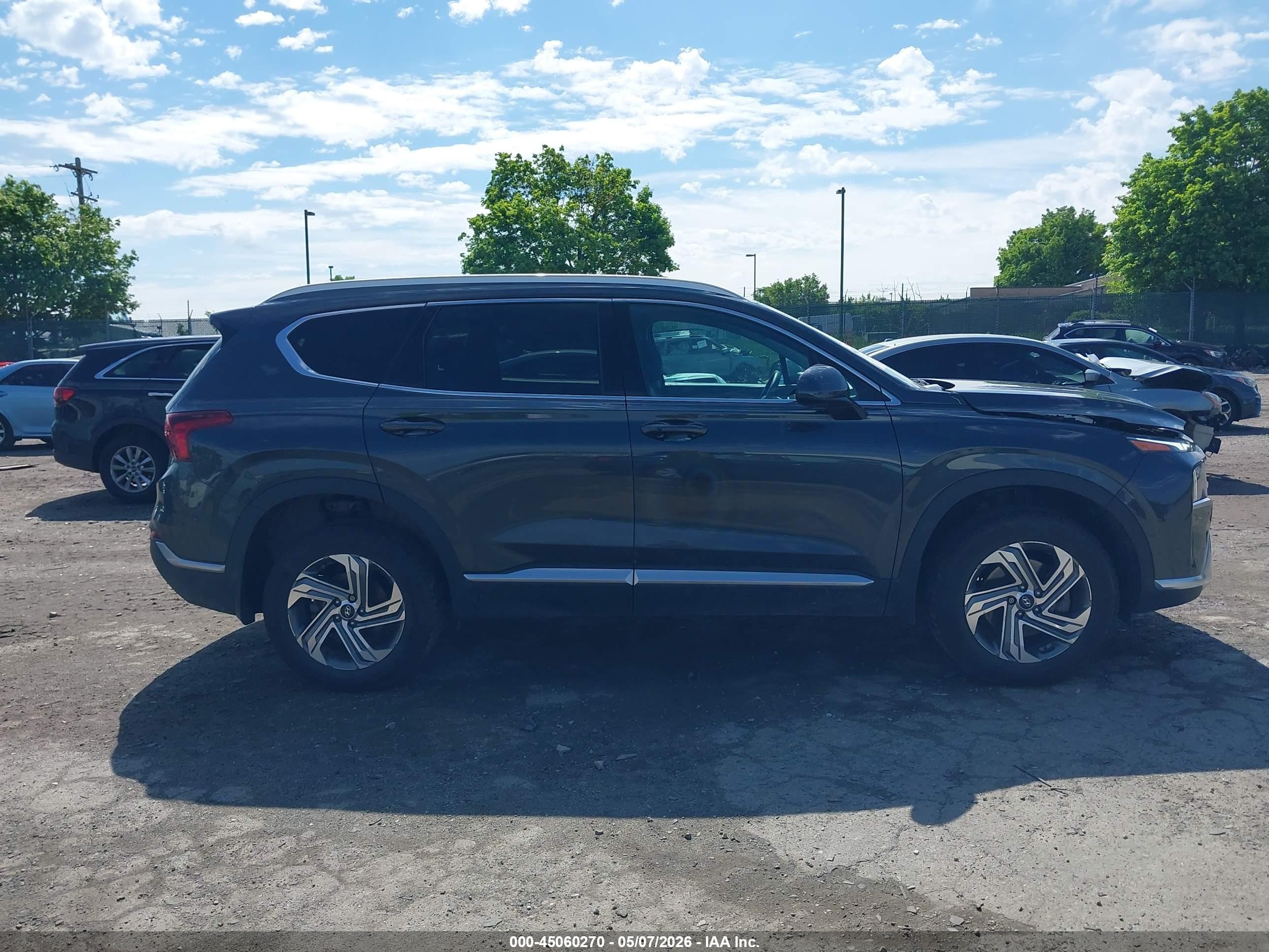 2022 Hyundai Santa Fe Sel Серый vin: 5NMS2DAJ5NH481856