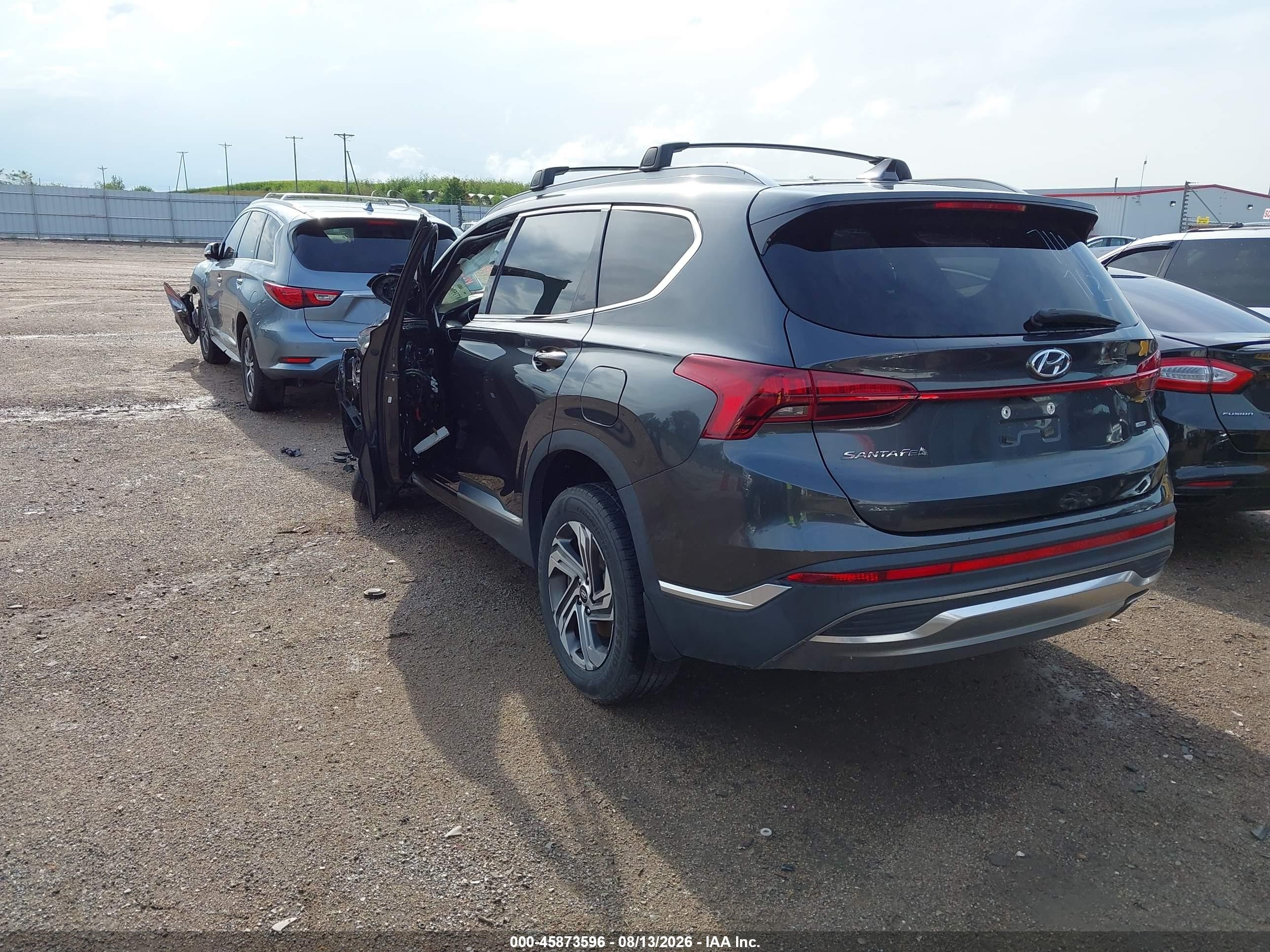 2022 Hyundai Santa Fe Sel Gray vin: 5NMS2DAJ9NH450674