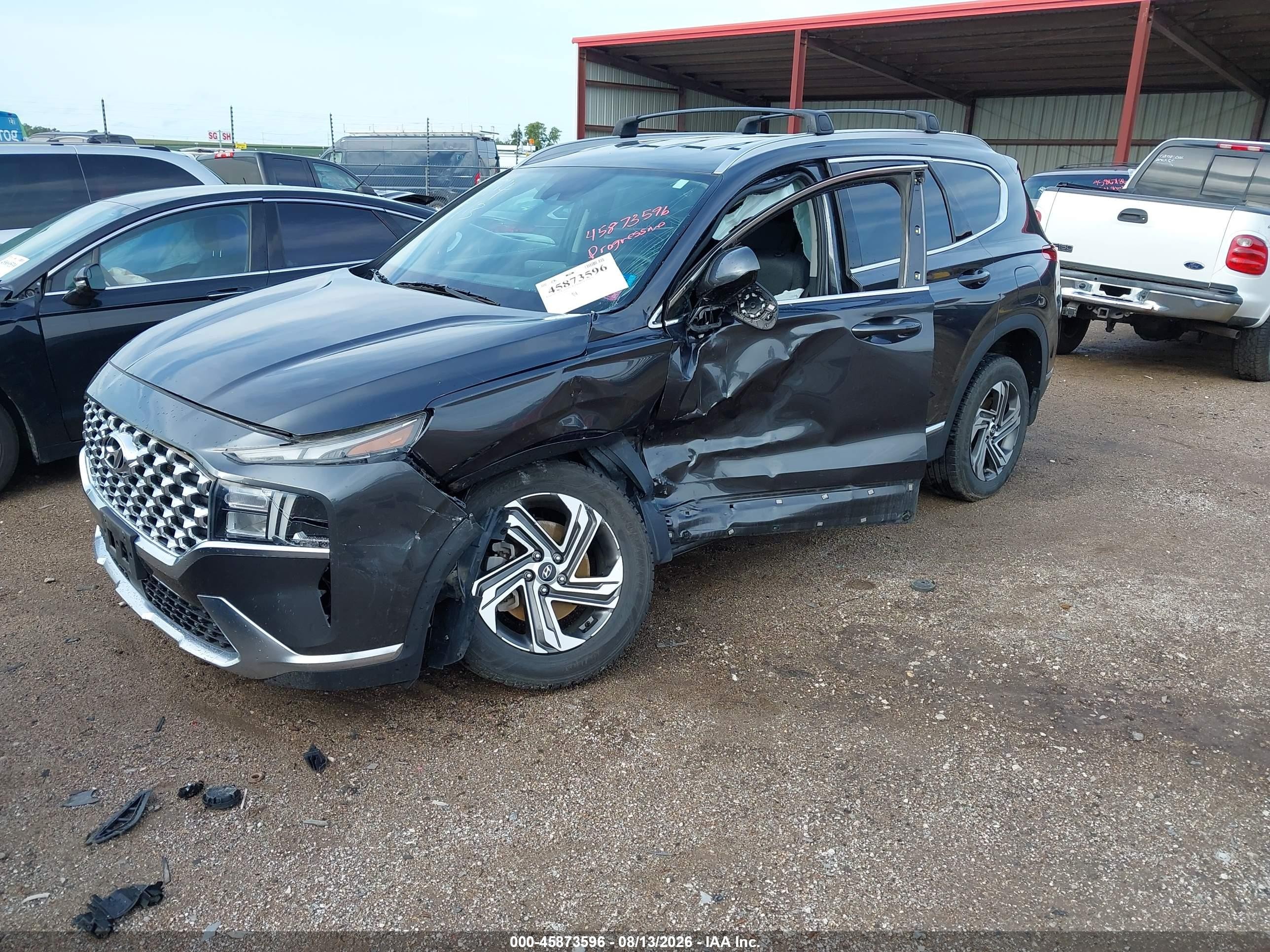 2022 Hyundai Santa Fe Sel Gray vin: 5NMS2DAJ9NH450674