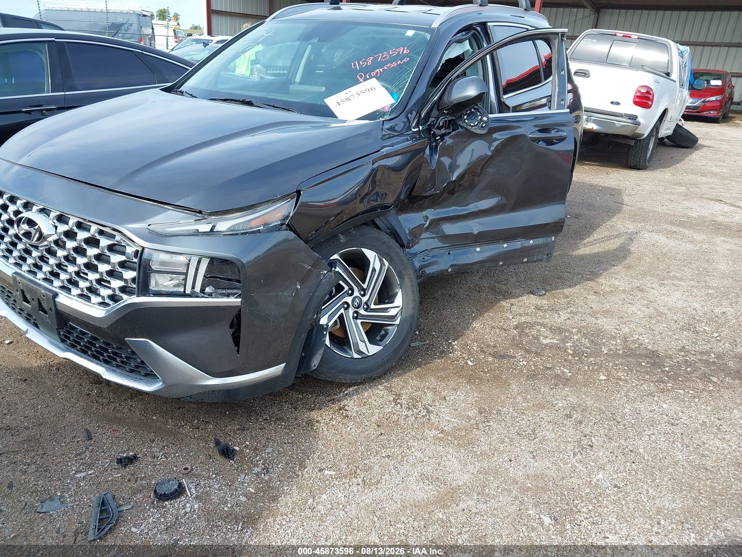 2022 Hyundai Santa Fe Sel Gray vin: 5NMS2DAJ9NH450674