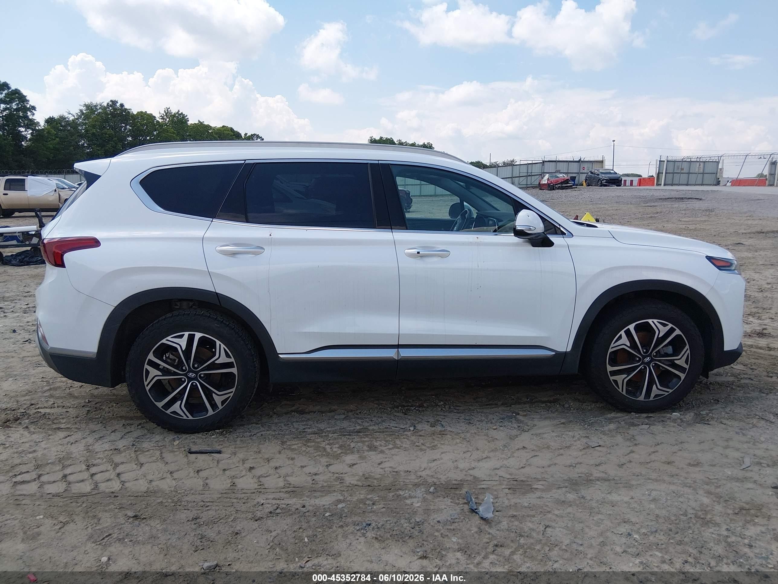 2020 Hyundai Santa Fe Sel 2.0t White vin: 5NMS33AAXLH188152