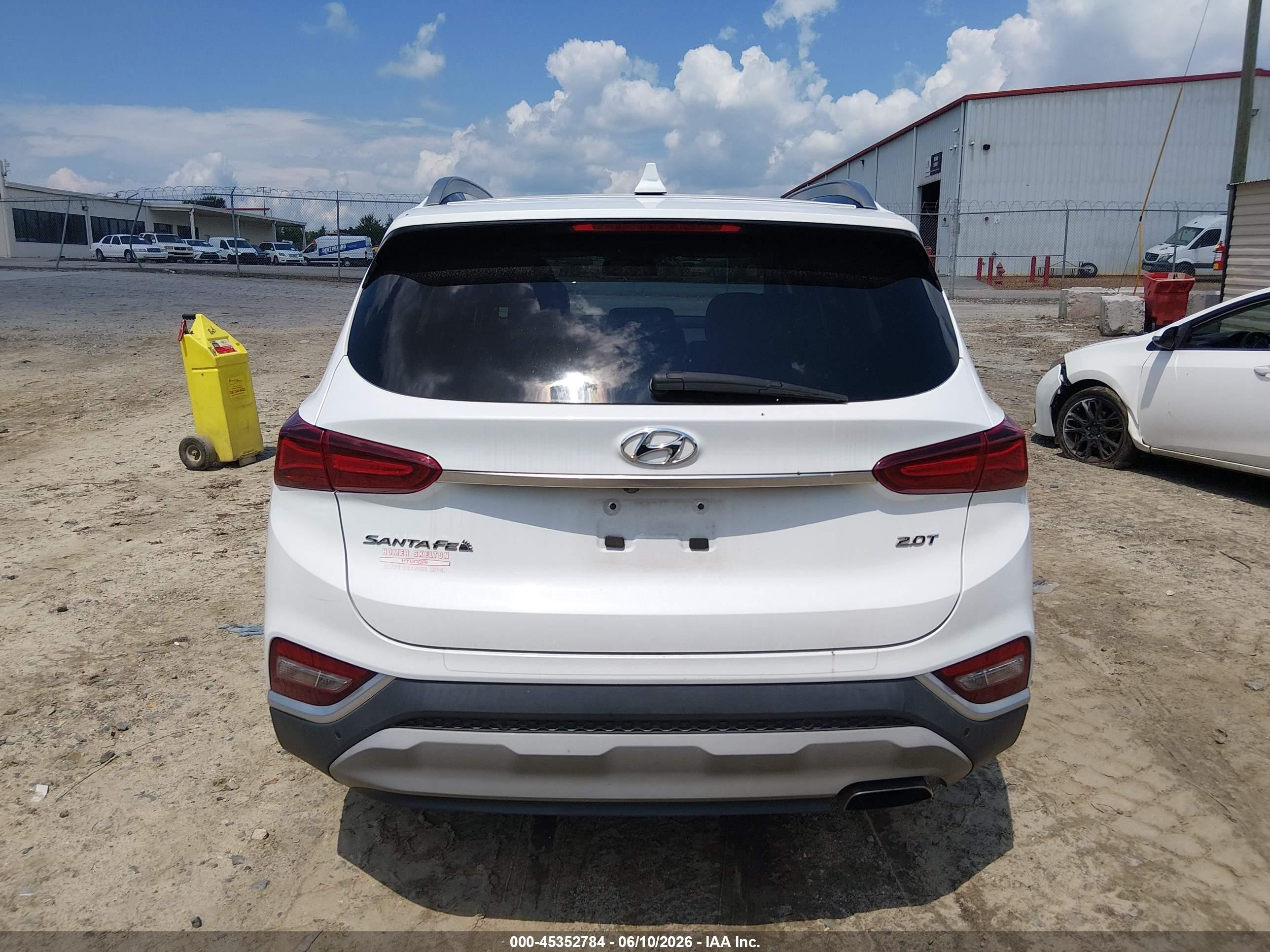 2020 Hyundai Santa Fe Sel 2.0t White vin: 5NMS33AAXLH188152