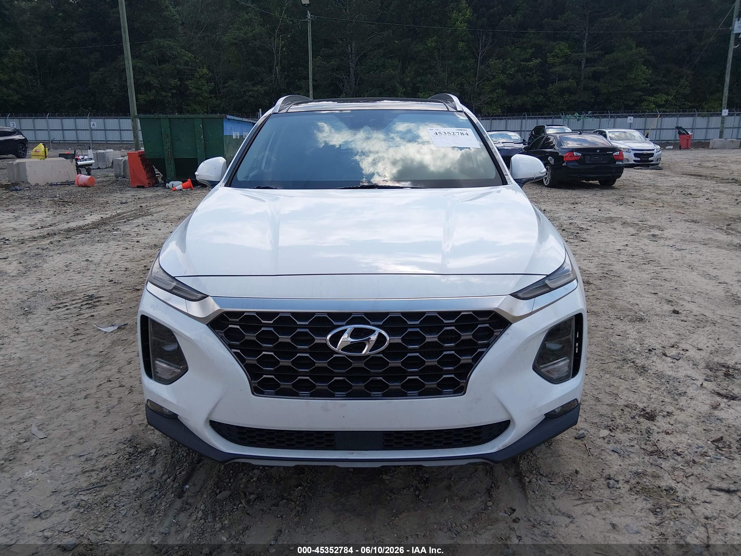 2020 Hyundai Santa Fe Sel 2.0t White vin: 5NMS33AAXLH188152