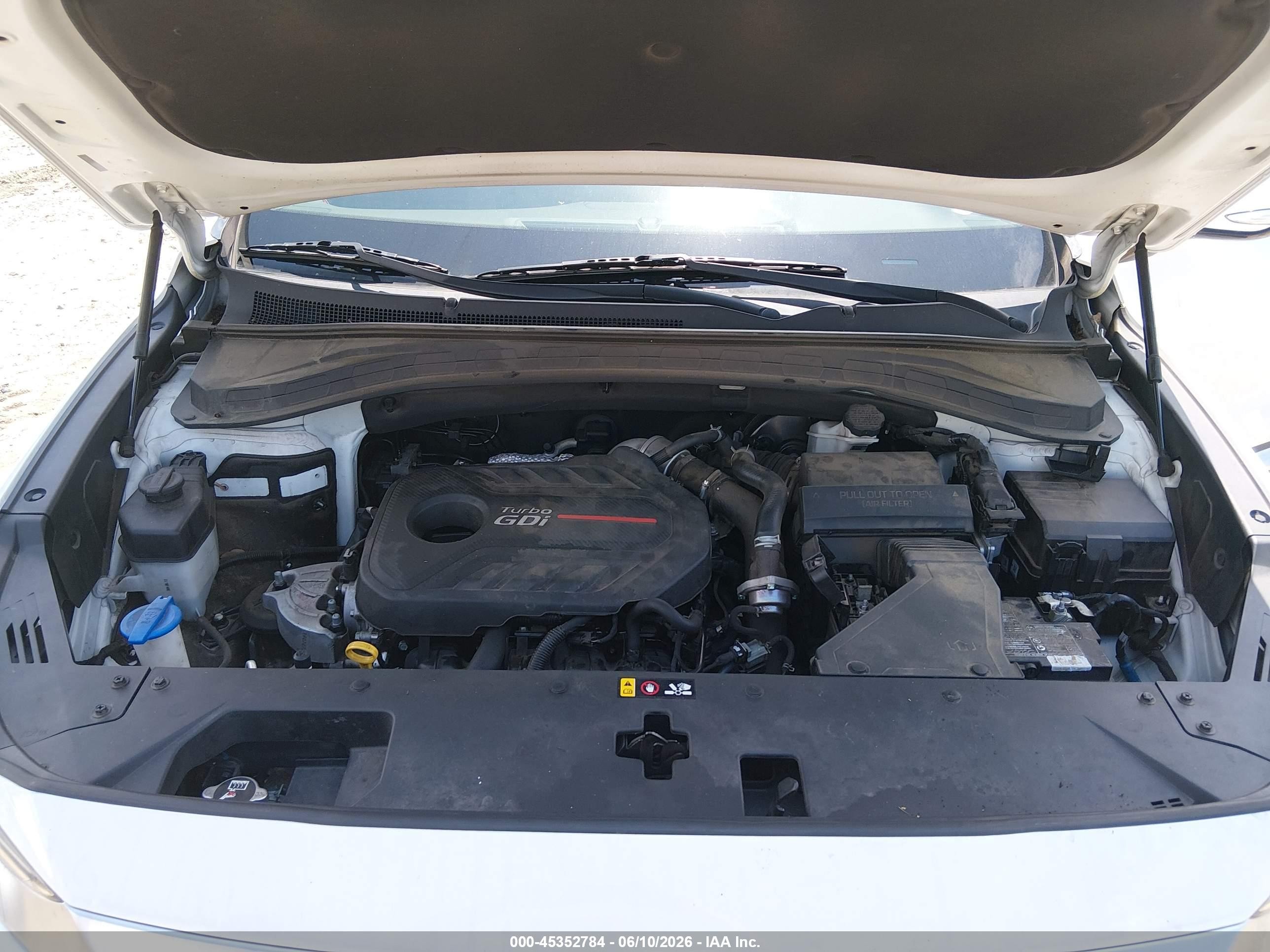2020 Hyundai Santa Fe Sel 2.0t White vin: 5NMS33AAXLH188152