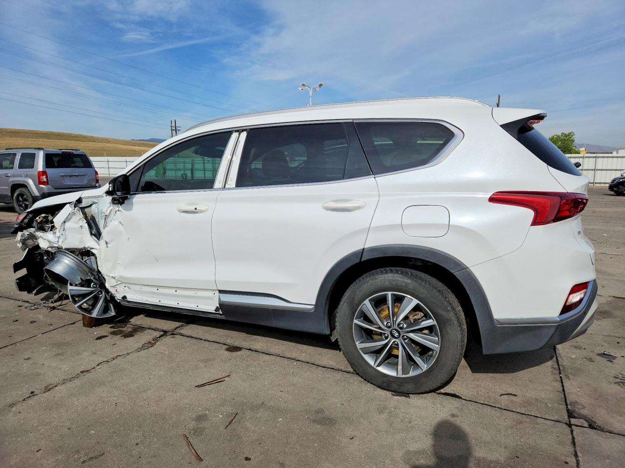 2019 Hyundai Santa Fe Sel Plus 2.4l Белый vin: 5NMS33AD0KH072127