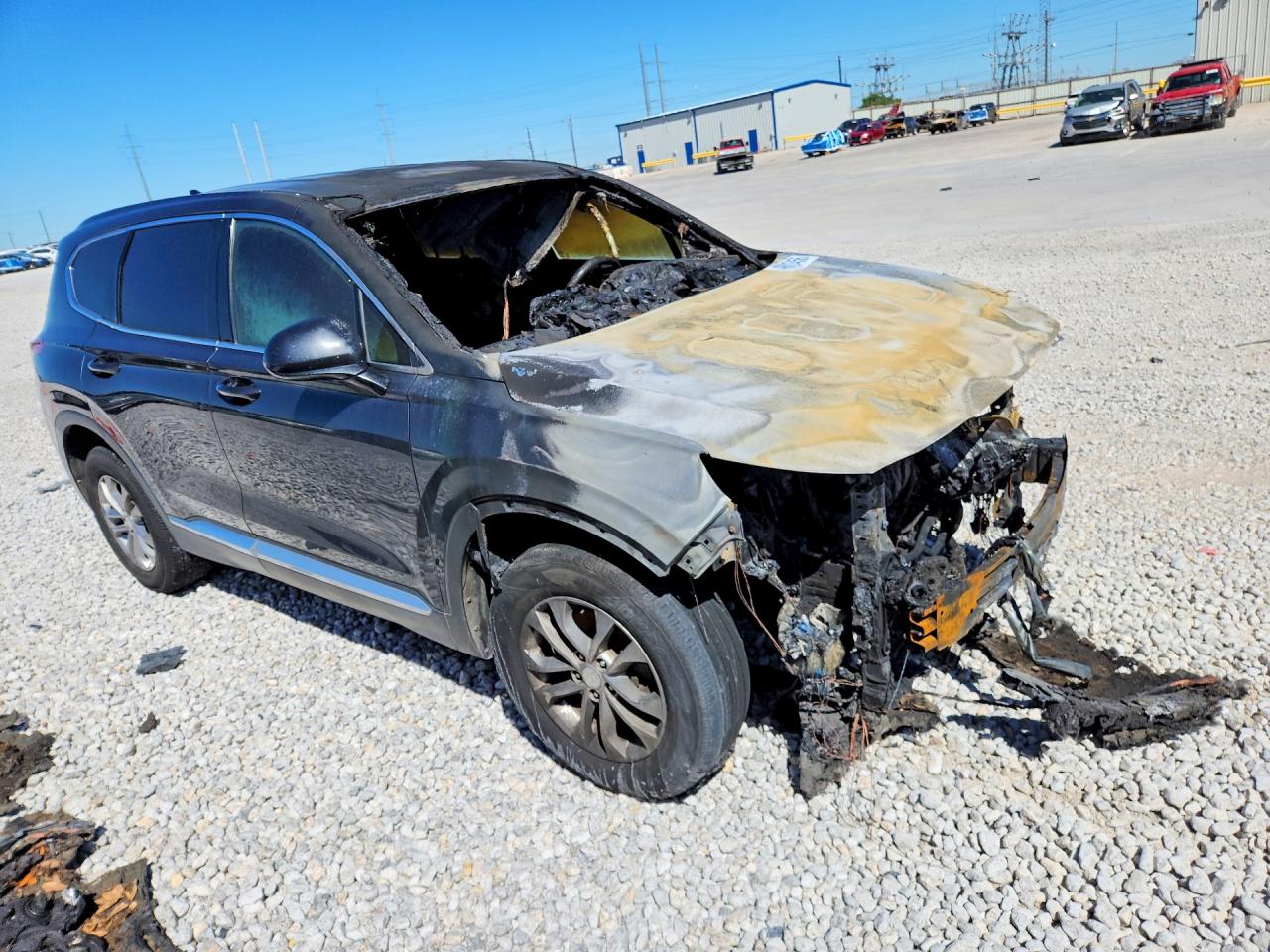 2020 Hyundai Santa Fe Sel Черный vin: 5NMS33AD0LH252774