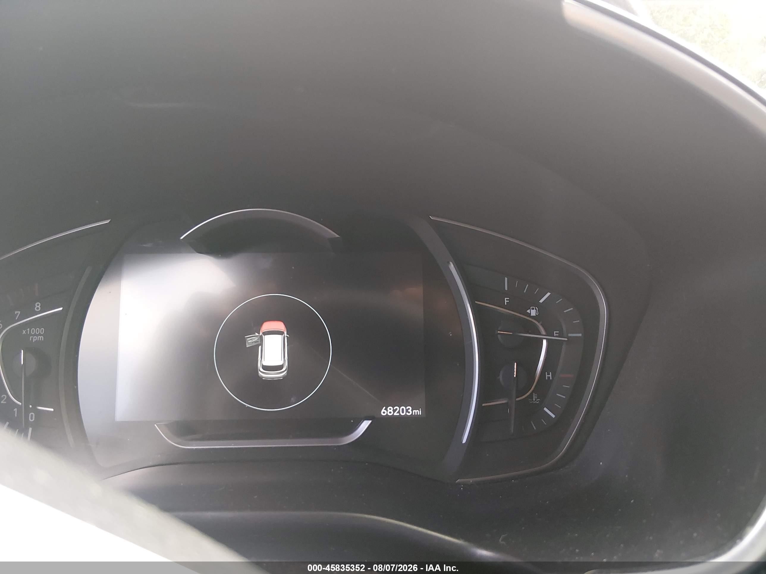 2019 Hyundai Santa Fe Sel Red vin: 5NMS33AD1KH001504
