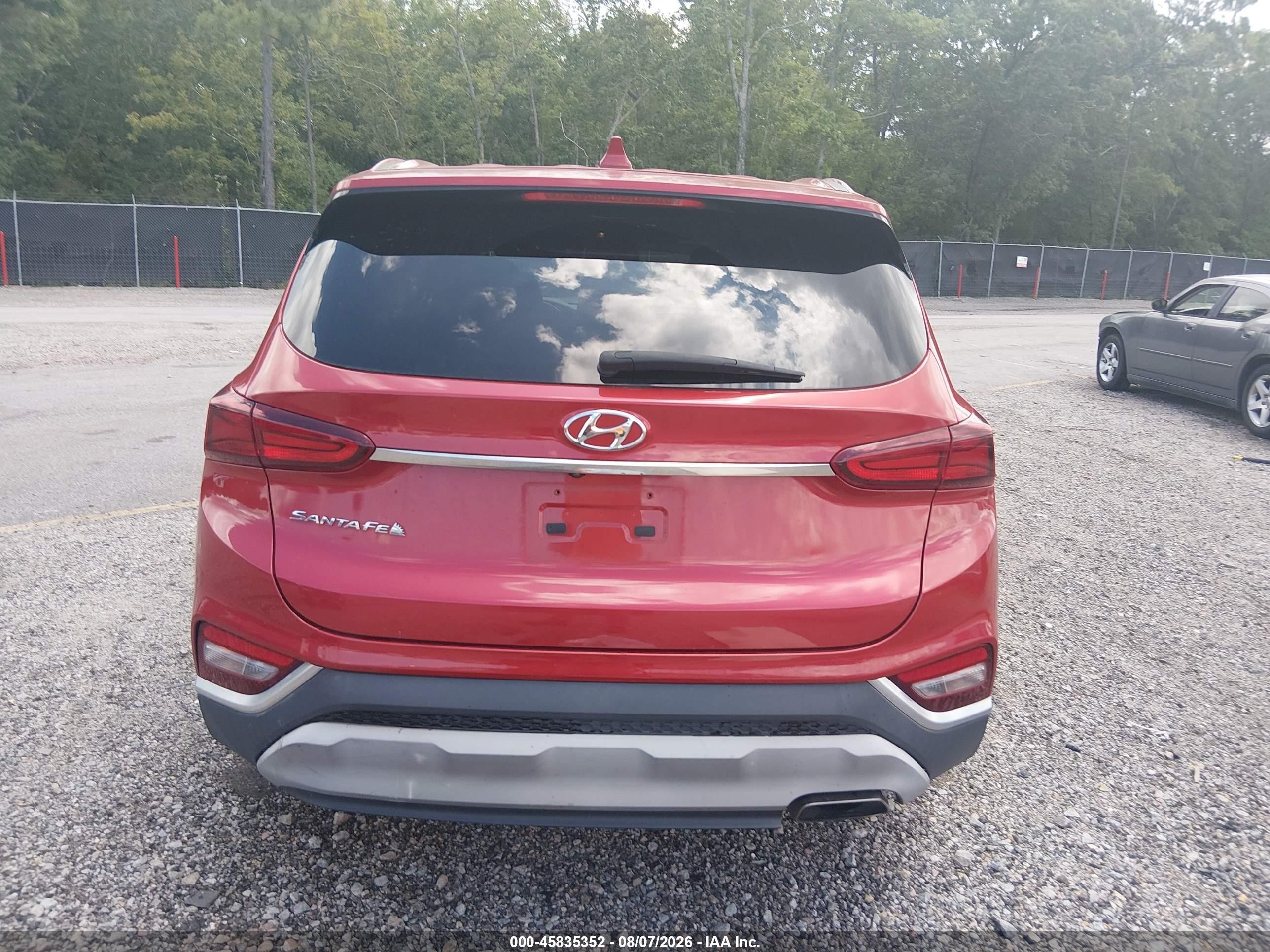 2019 Hyundai Santa Fe Sel Red vin: 5NMS33AD1KH001504