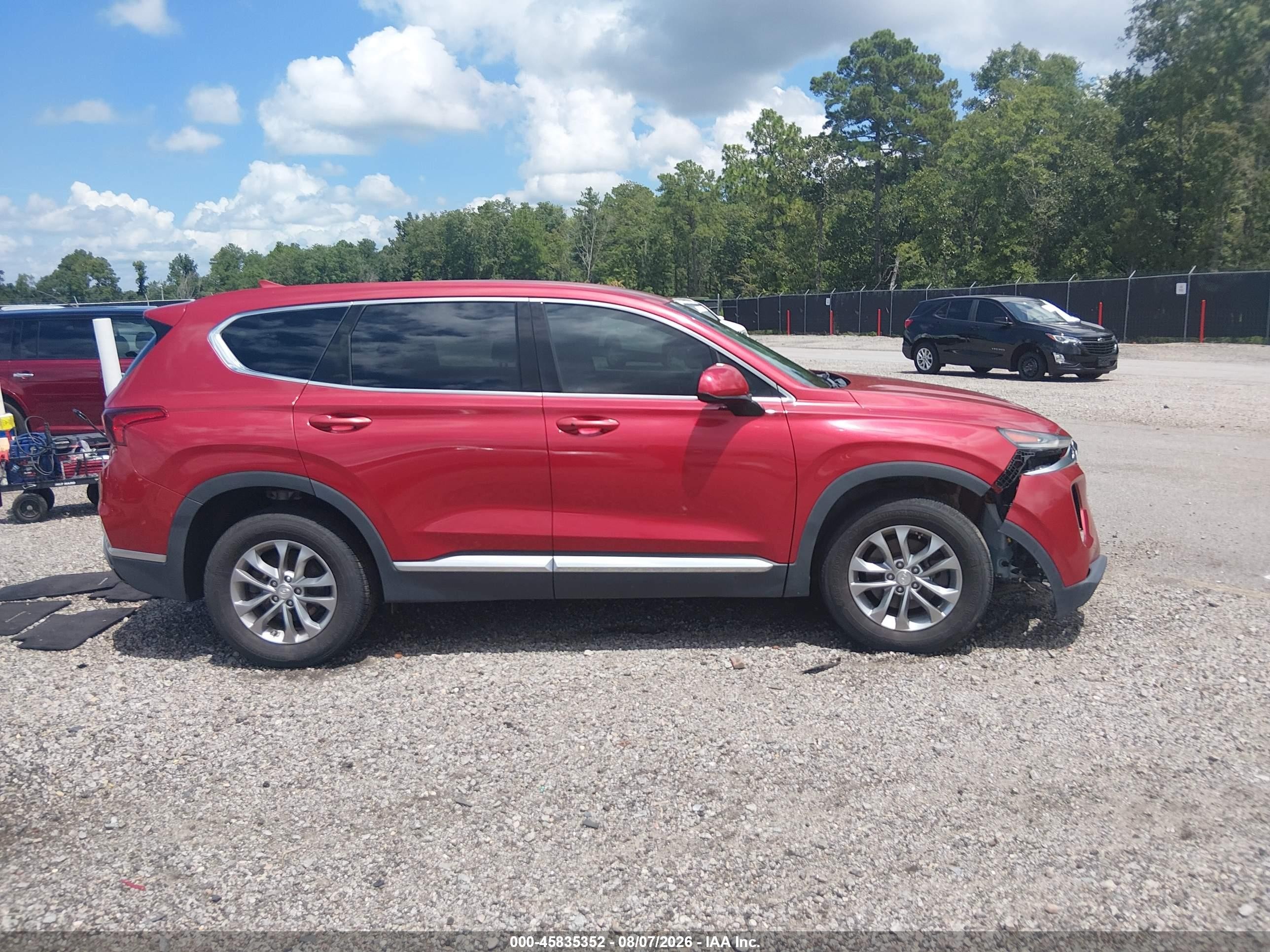2019 Hyundai Santa Fe Sel Red vin: 5NMS33AD1KH001504