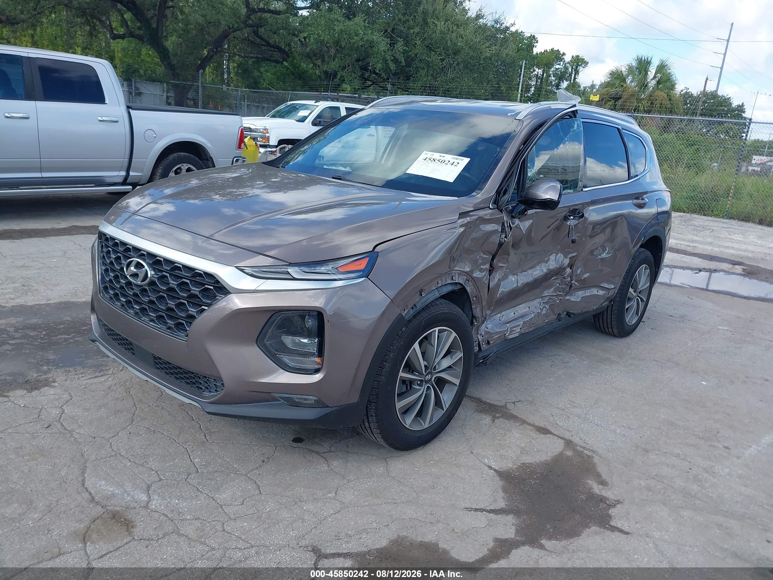 2020 Hyundai Santa Fe Sel Brown vin: 5NMS33AD1LH254646