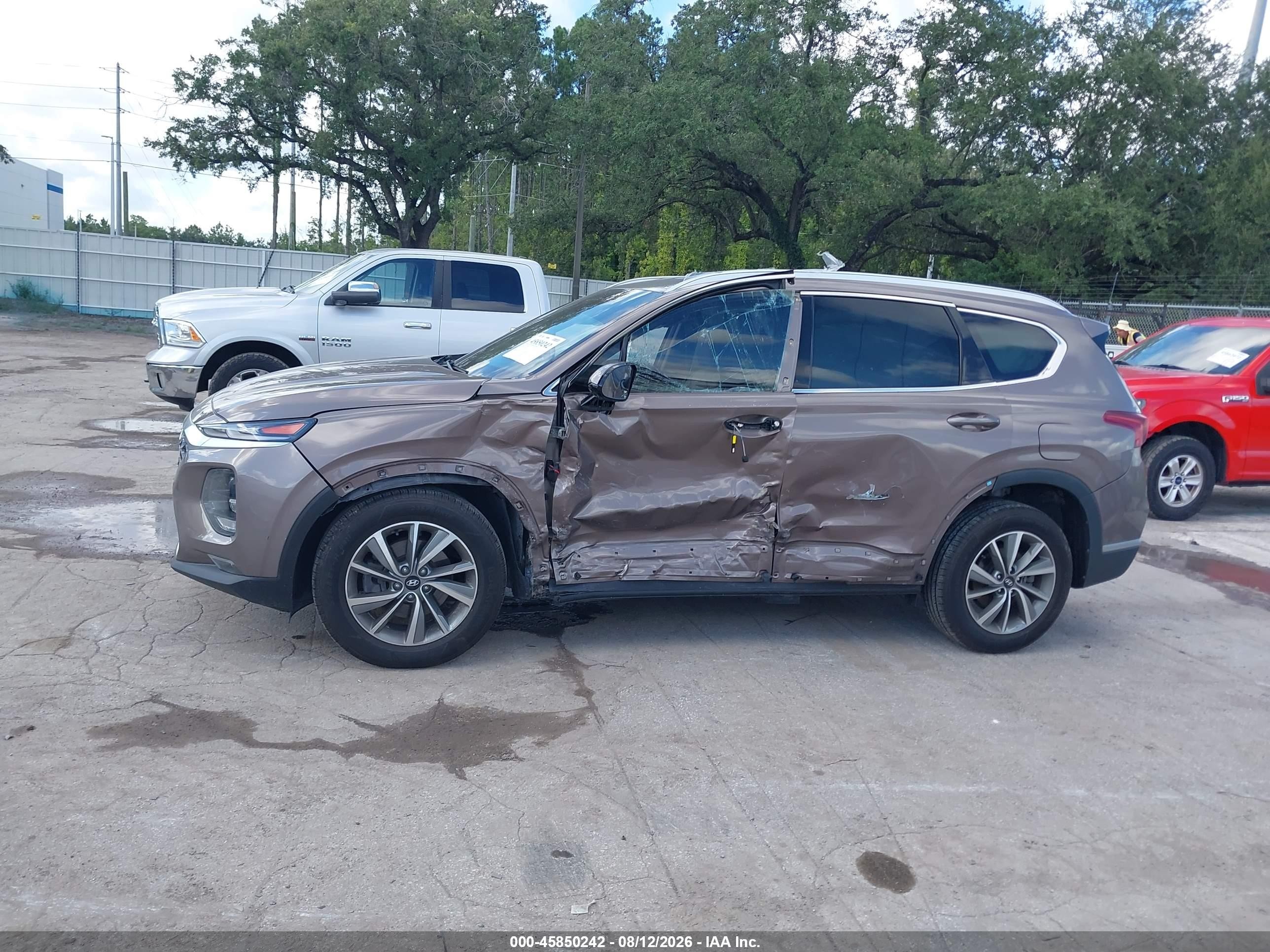 2020 Hyundai Santa Fe Sel Brown vin: 5NMS33AD1LH254646