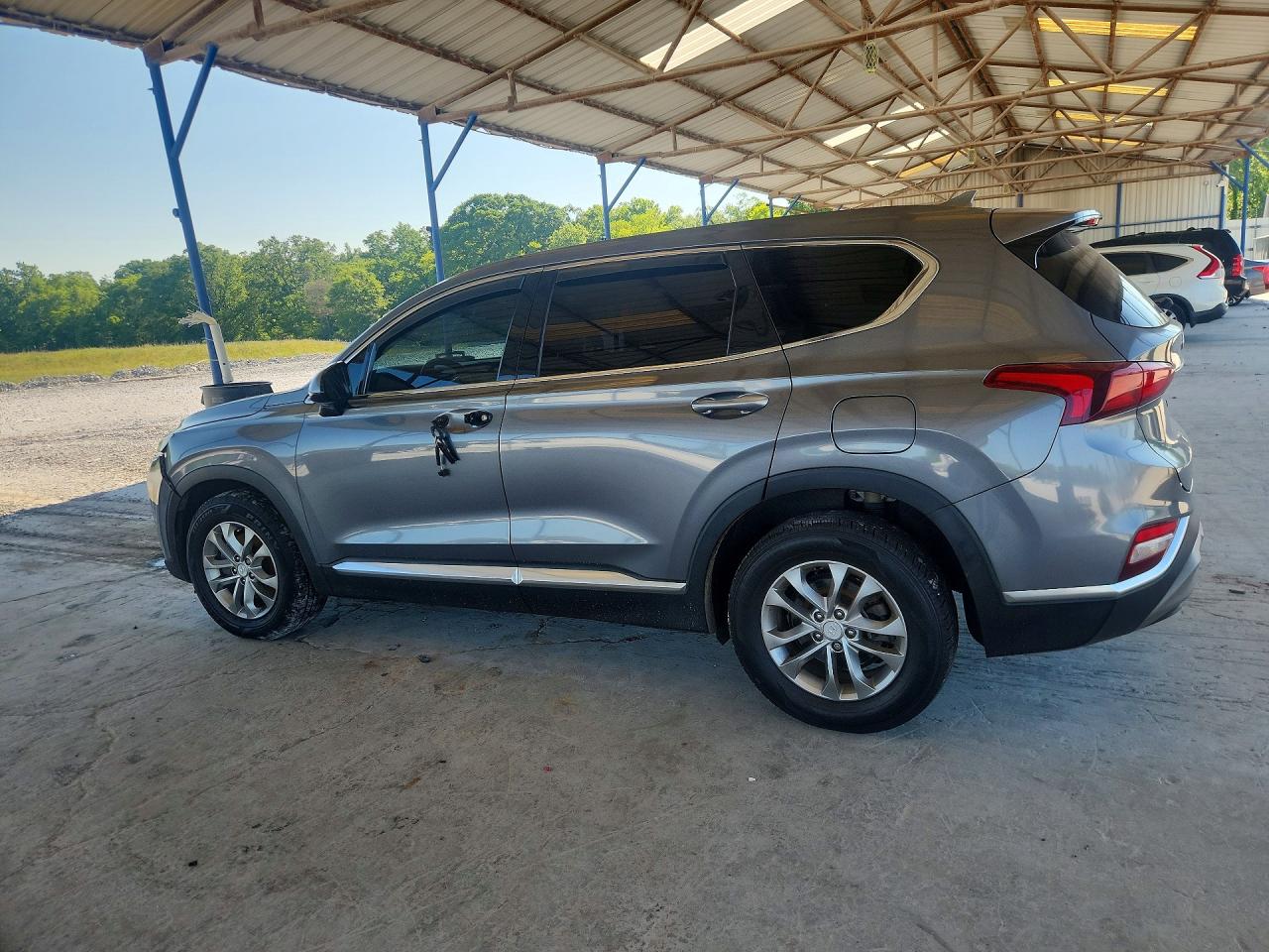2019 Hyundai Santa Fe Sel 2.4l Gray vin: 5NMS33AD2KH106102