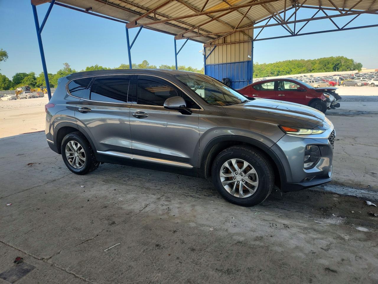 2019 Hyundai Santa Fe Sel 2.4l Gray vin: 5NMS33AD2KH106102