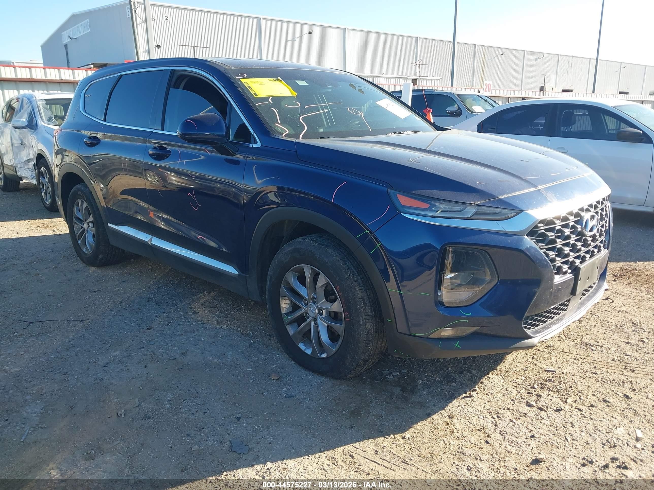 2020 Hyundai Santa Fe Sel Blue vin: 5NMS33AD2LH164471