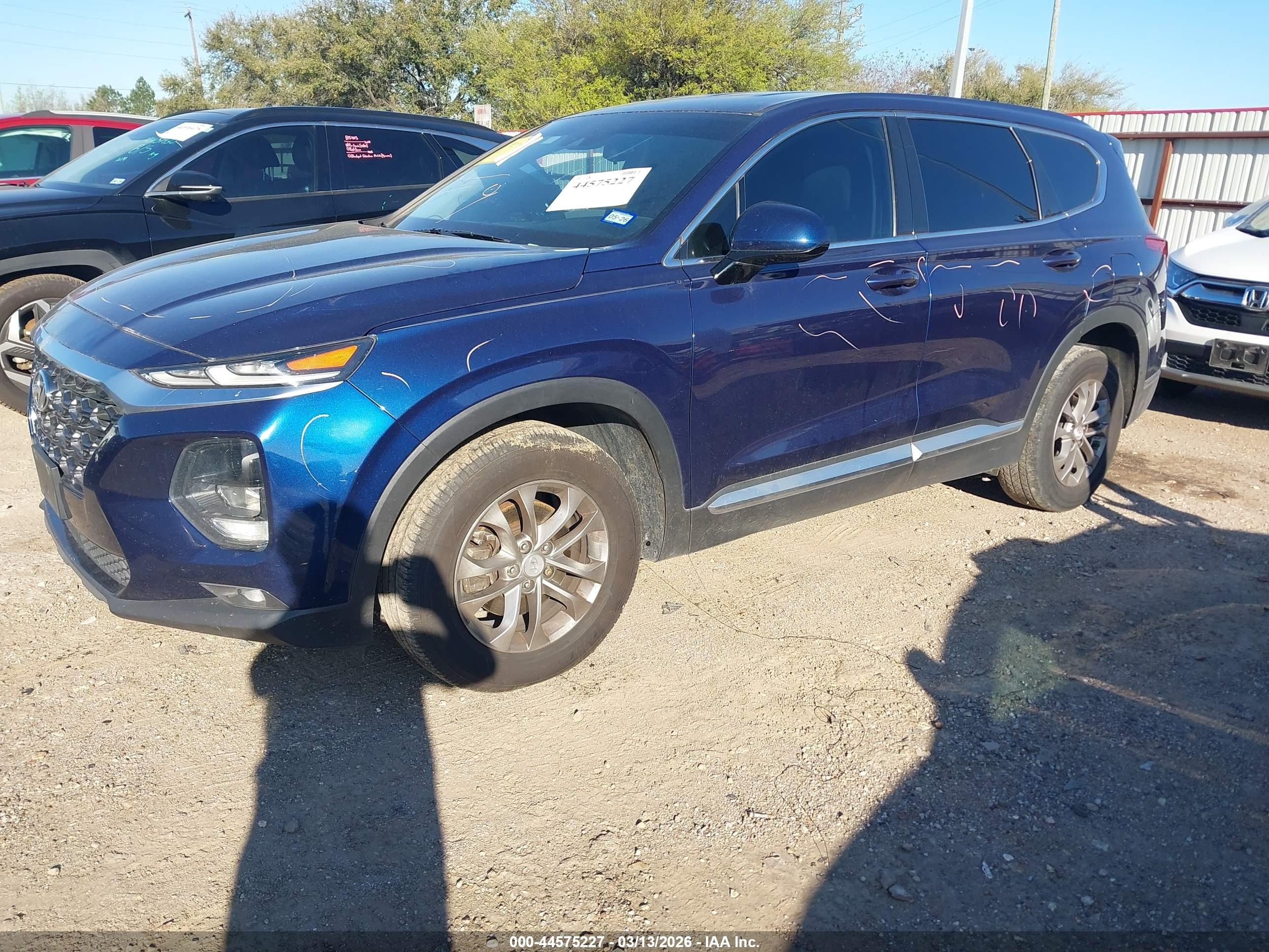 2020 Hyundai Santa Fe Sel Blue vin: 5NMS33AD2LH164471