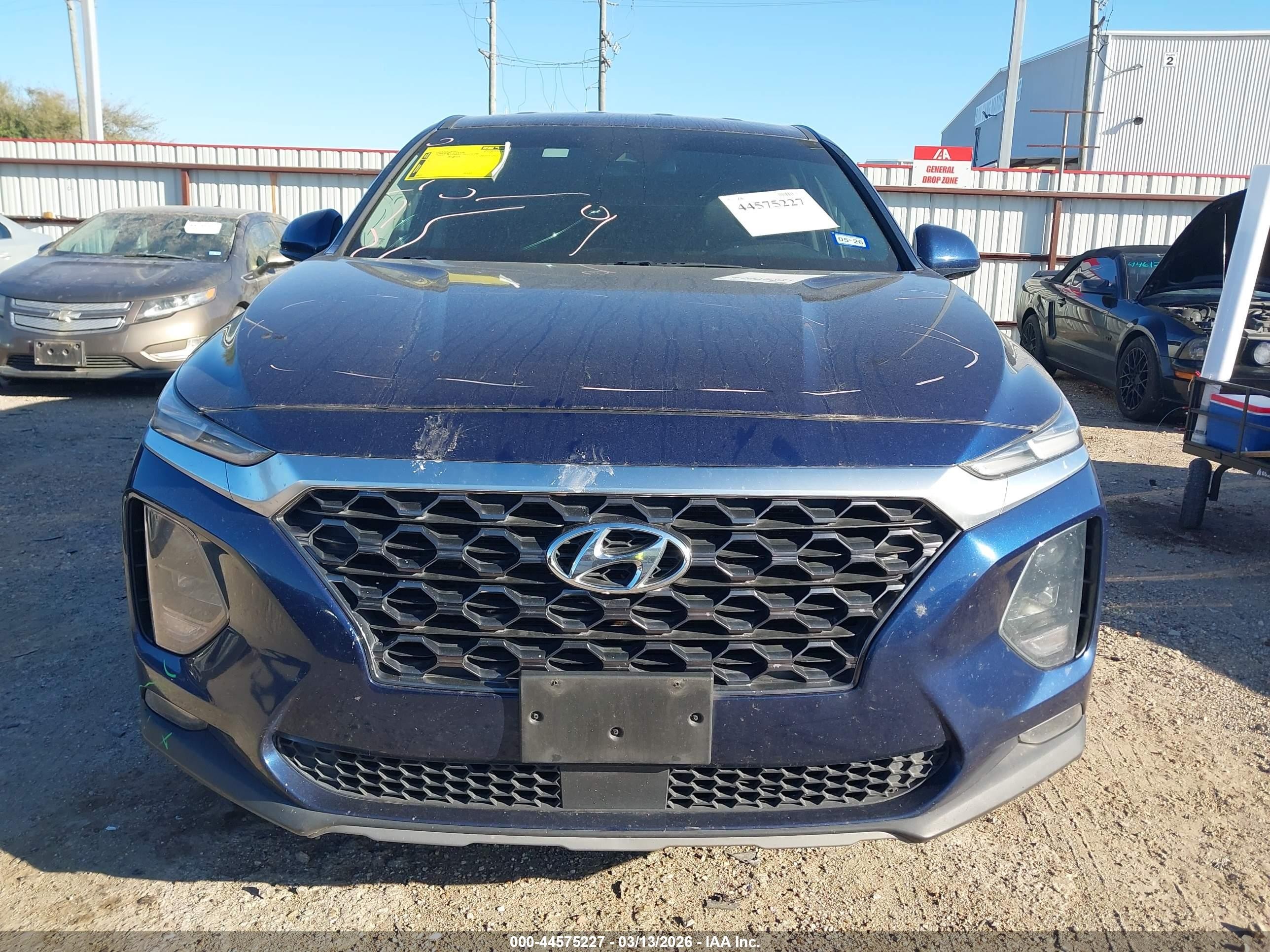 2020 Hyundai Santa Fe Sel Blue vin: 5NMS33AD2LH164471