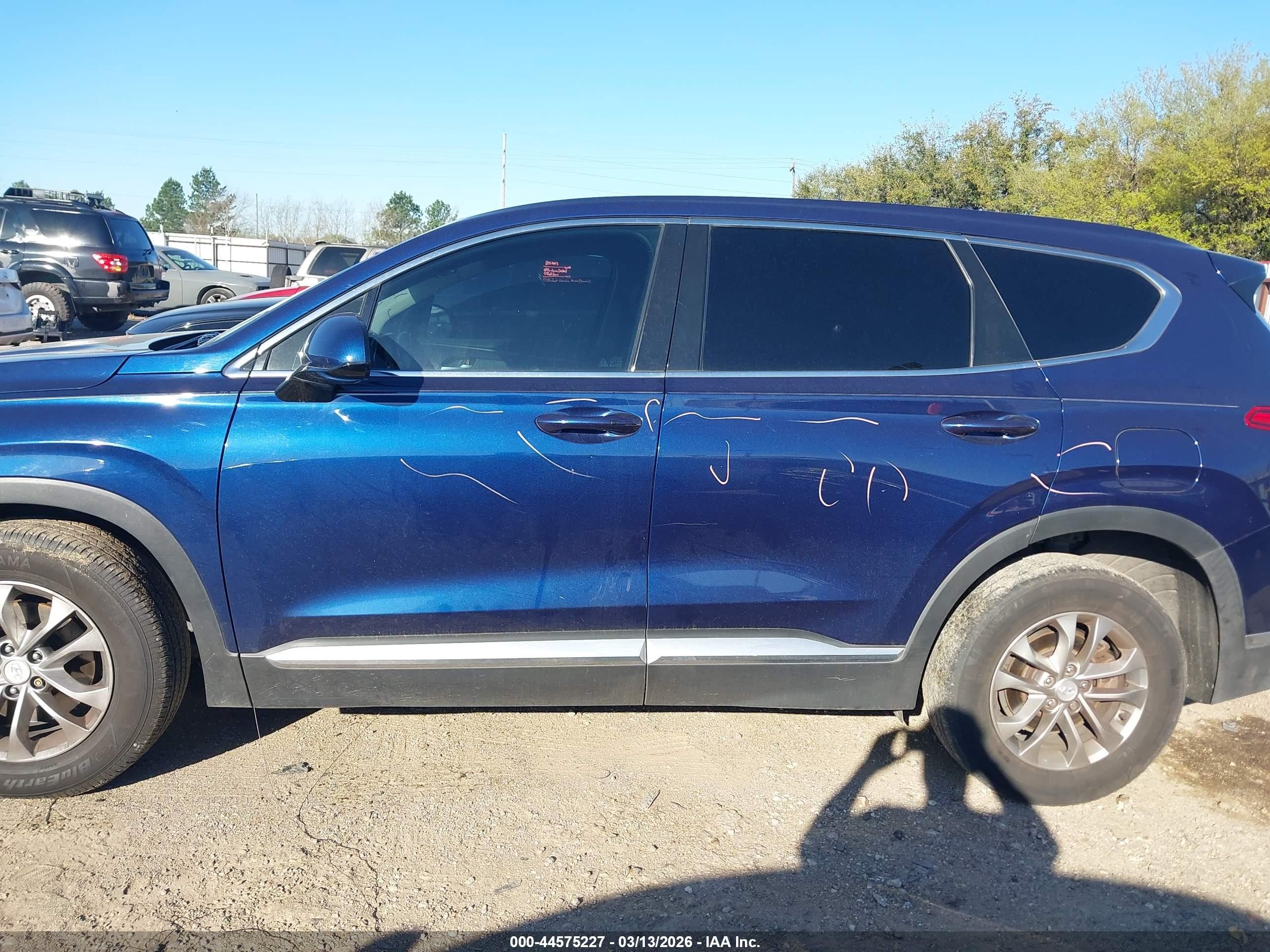 2020 Hyundai Santa Fe Sel Blue vin: 5NMS33AD2LH164471