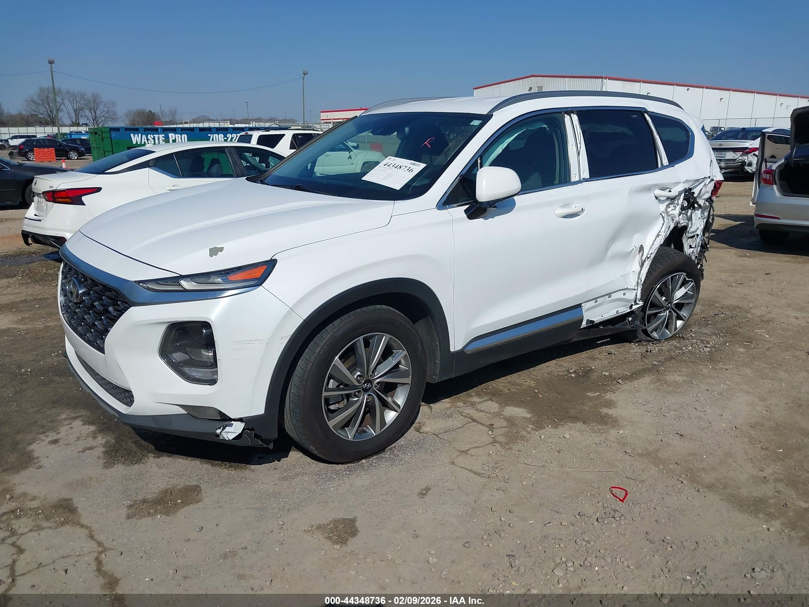 2019 Hyundai Santa Fe Sel Plus White vin: 5NMS33AD3KH026288