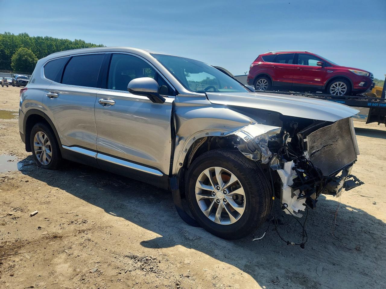 2020 Hyundai Santa Fe Sel Silver vin: 5NMS33AD3LH270900