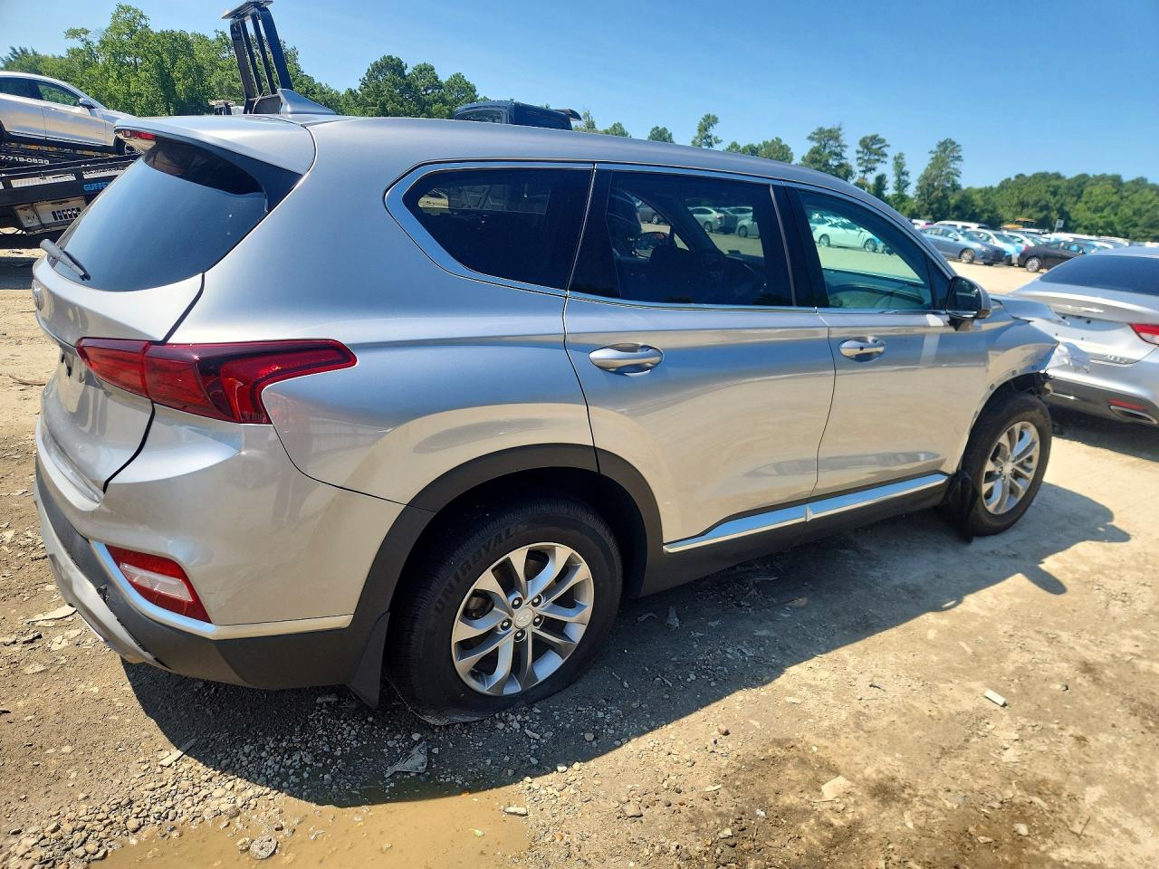 2020 Hyundai Santa Fe Sel Silver vin: 5NMS33AD3LH270900