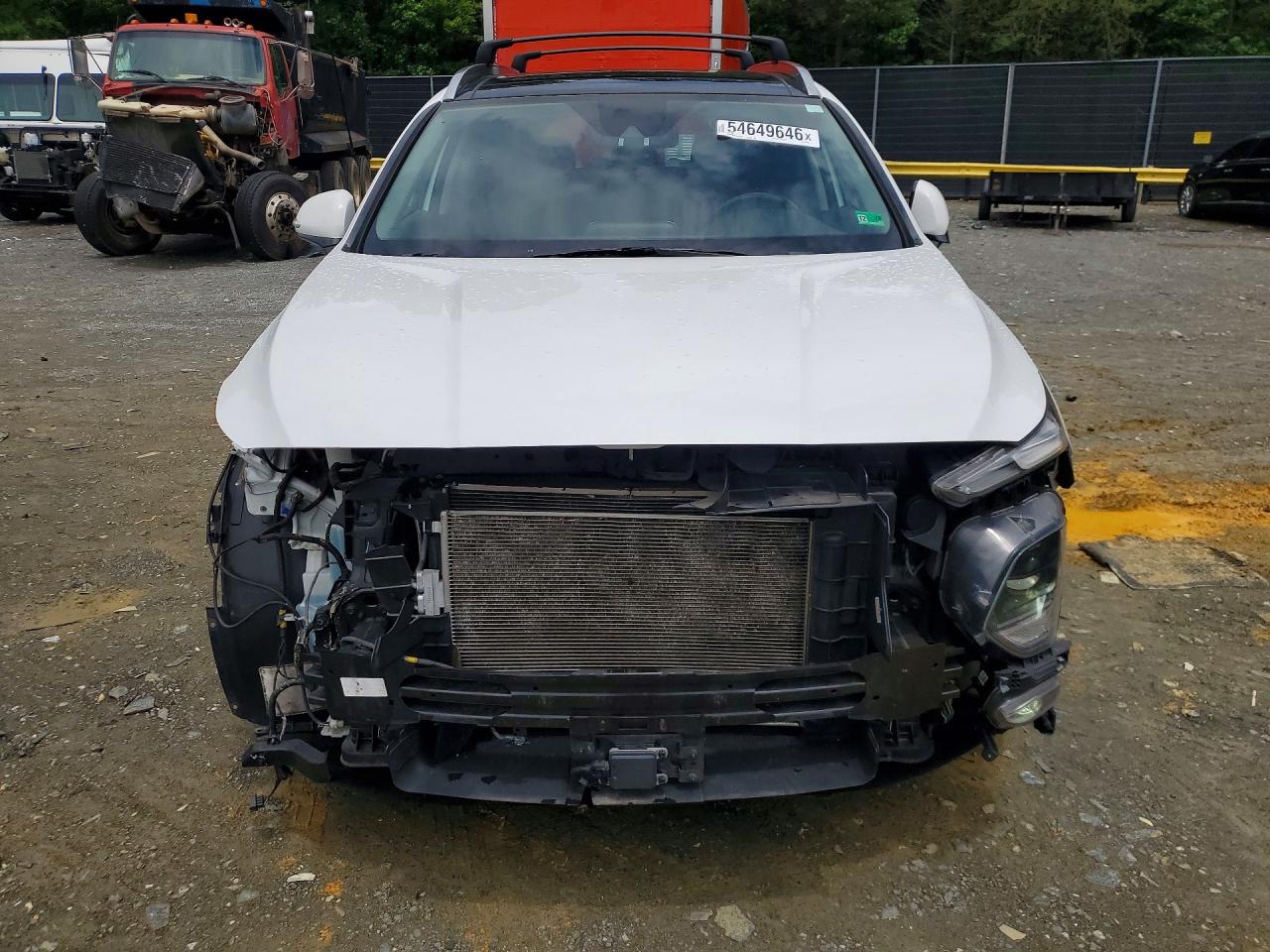 2020 Hyundai Santa Fe Sel White vin: 5NMS33AD4LH220751
