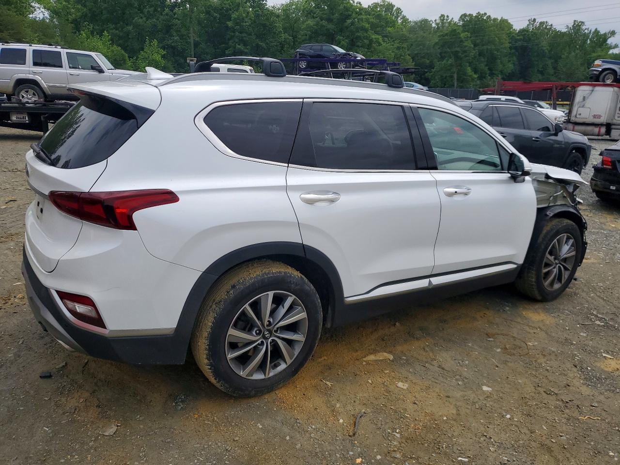 2020 Hyundai Santa Fe Sel White vin: 5NMS33AD4LH220751