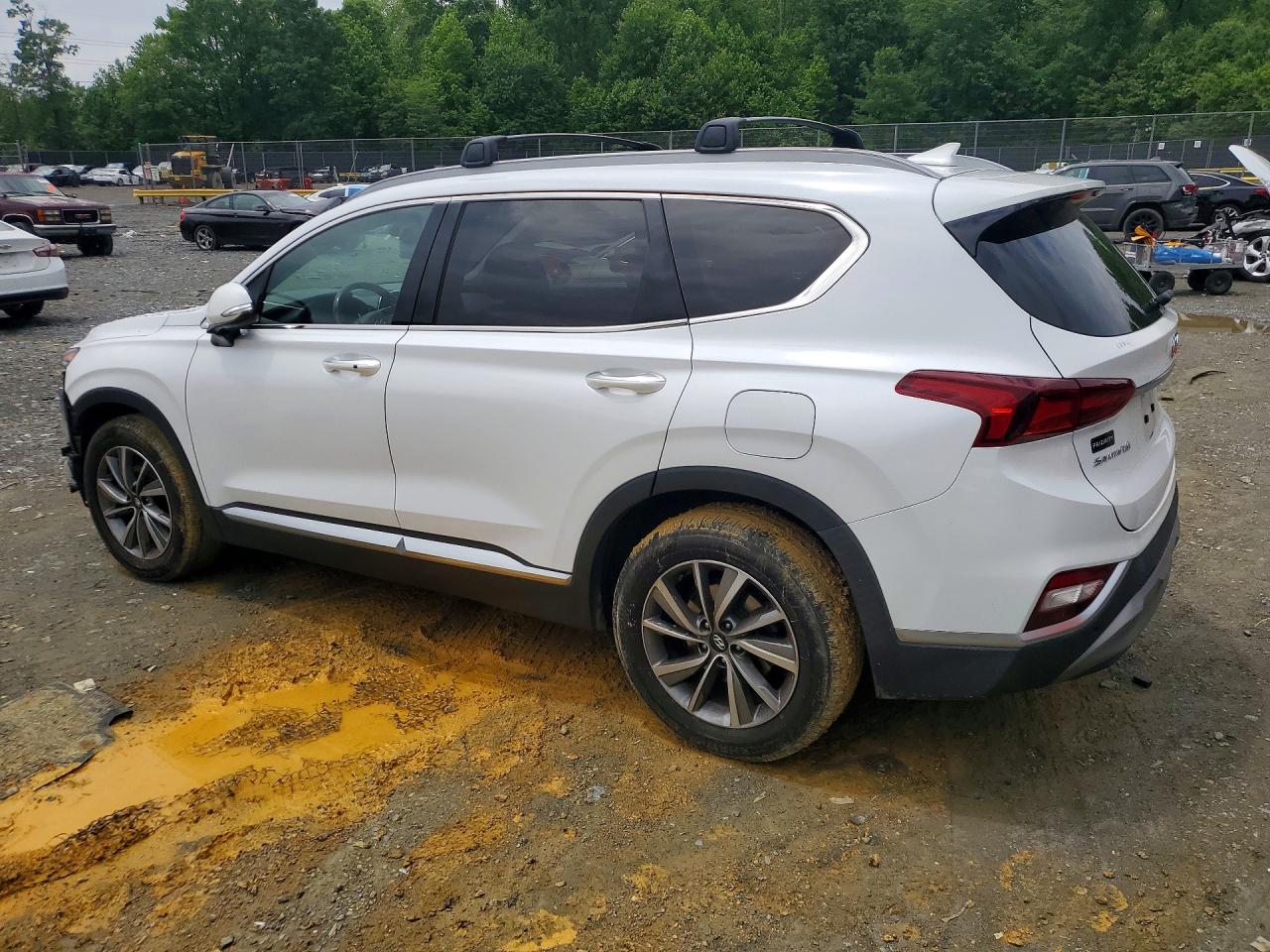 2020 Hyundai Santa Fe Sel White vin: 5NMS33AD4LH220751