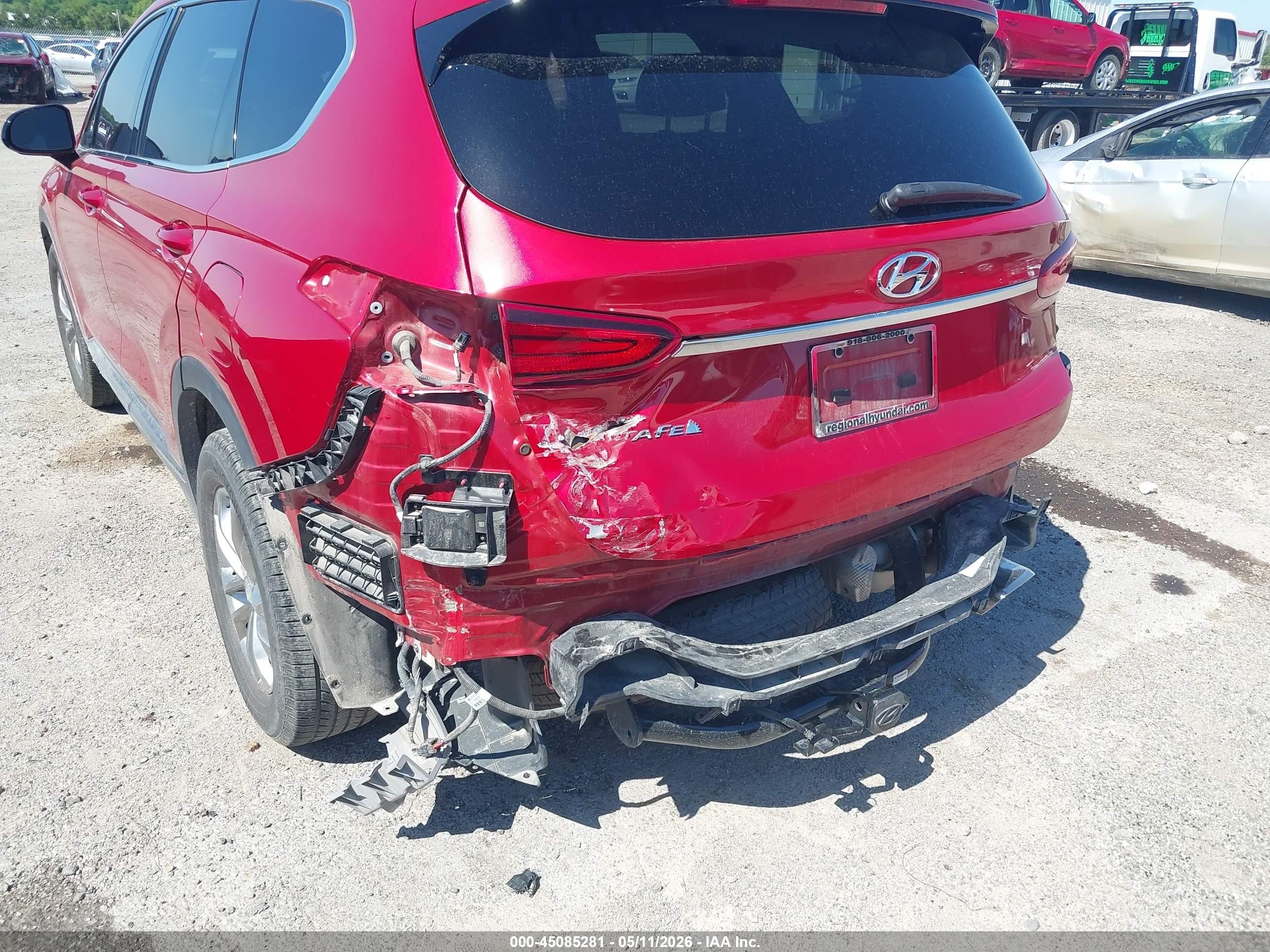 2020 Hyundai Santa Fe Sel Red vin: 5NMS33AD6LH150184