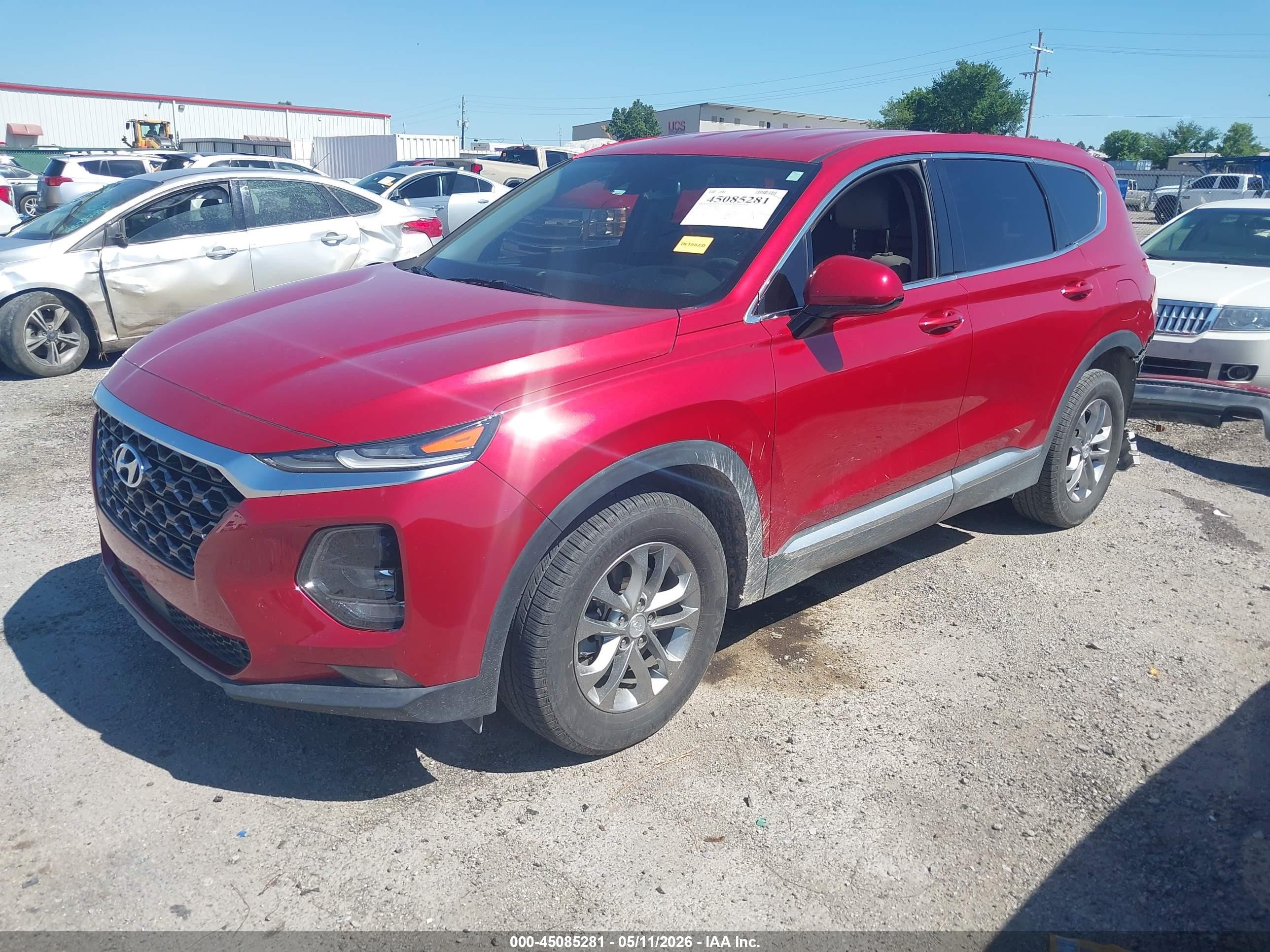 2020 Hyundai Santa Fe Sel Red vin: 5NMS33AD6LH150184
