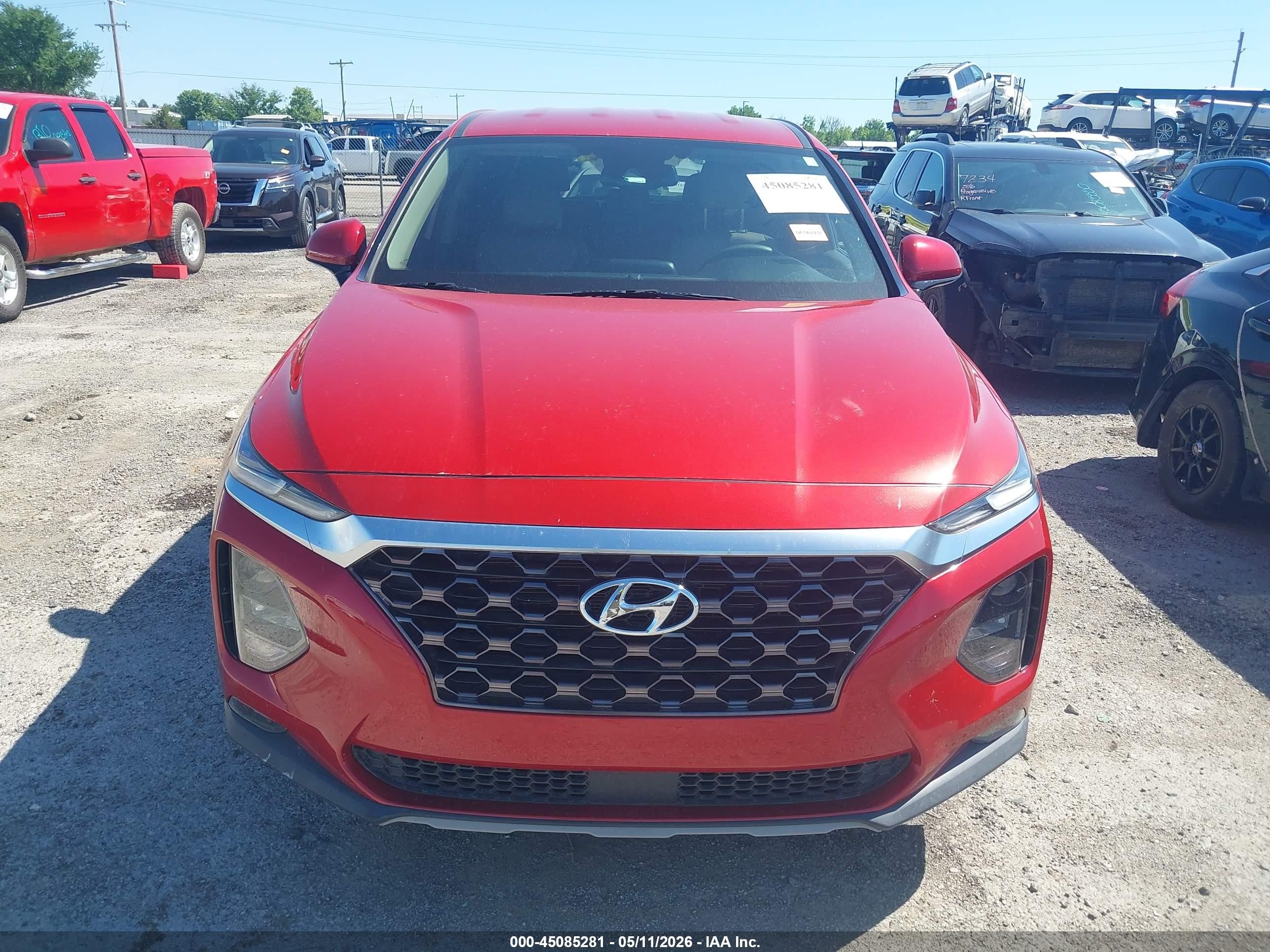 2020 Hyundai Santa Fe Sel Red vin: 5NMS33AD6LH150184