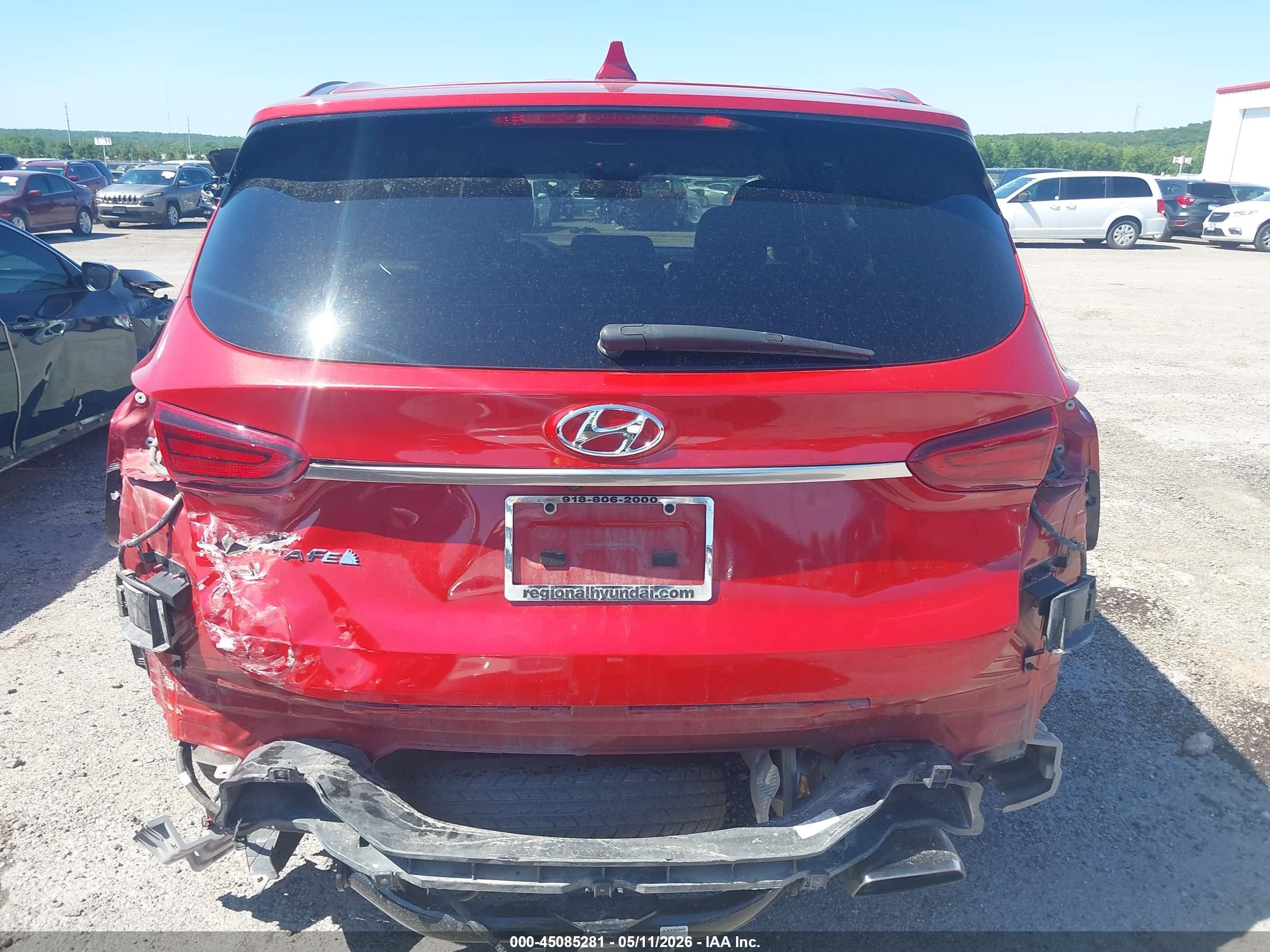 2020 Hyundai Santa Fe Sel Red vin: 5NMS33AD6LH150184