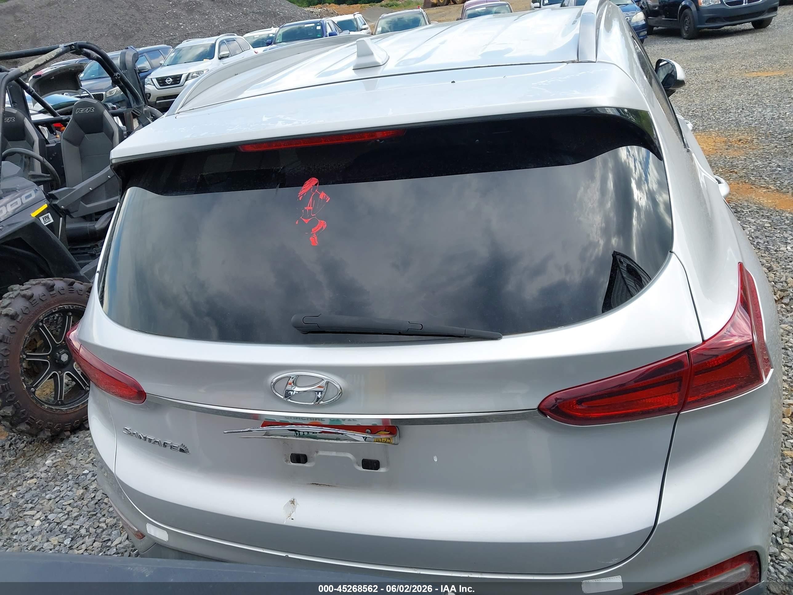 2019 Hyundai Santa Fe Sel Plus Silver vin: 5NMS33AD7KH002155