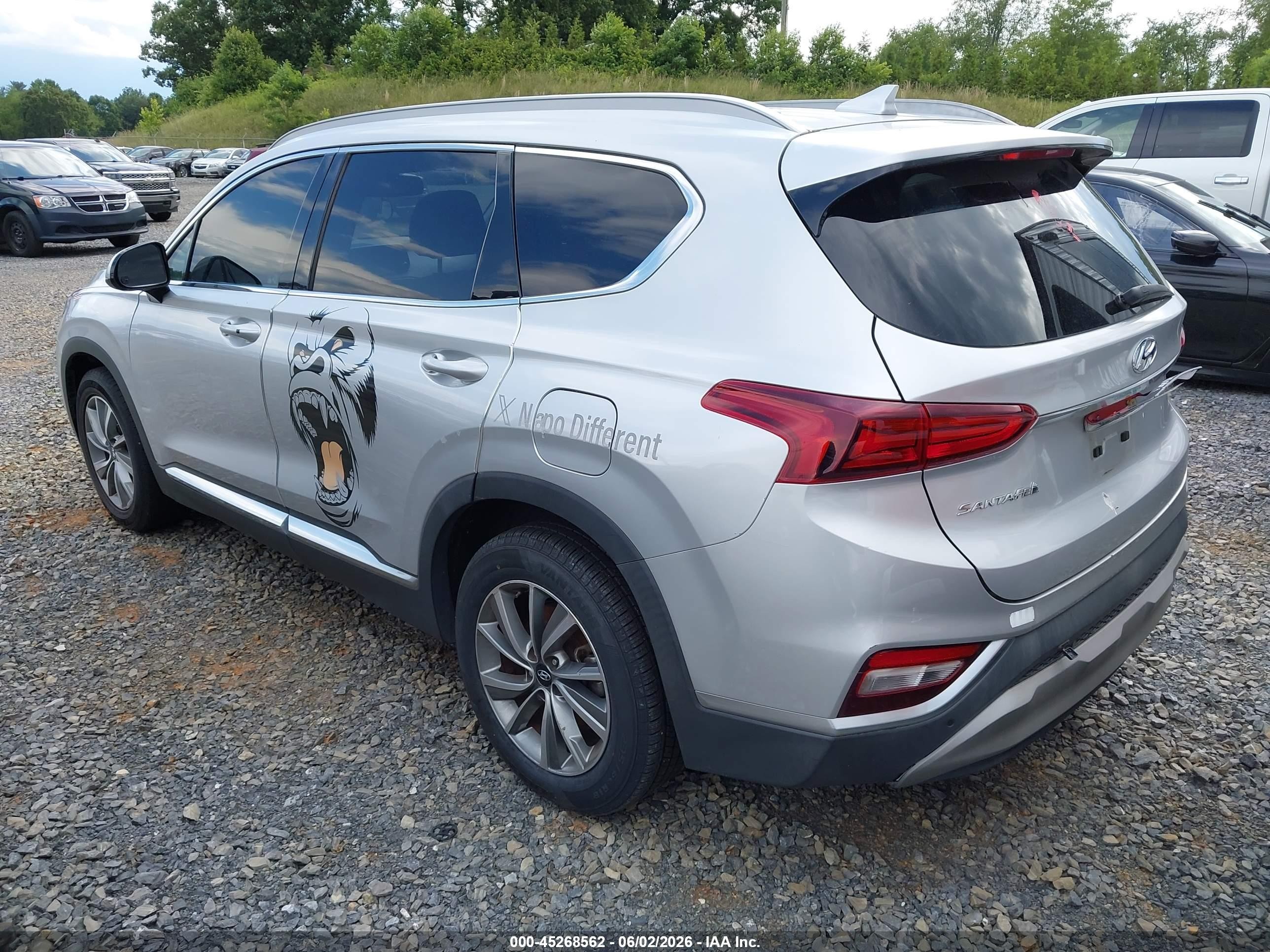 2019 Hyundai Santa Fe Sel Plus Silver vin: 5NMS33AD7KH002155